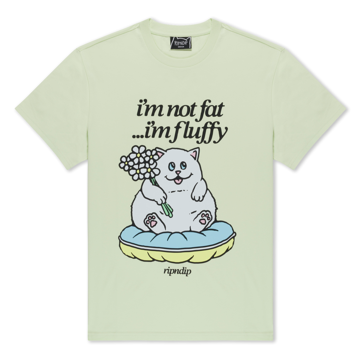 RIPNDIP Fluffy Baby Tee (Light Lime)