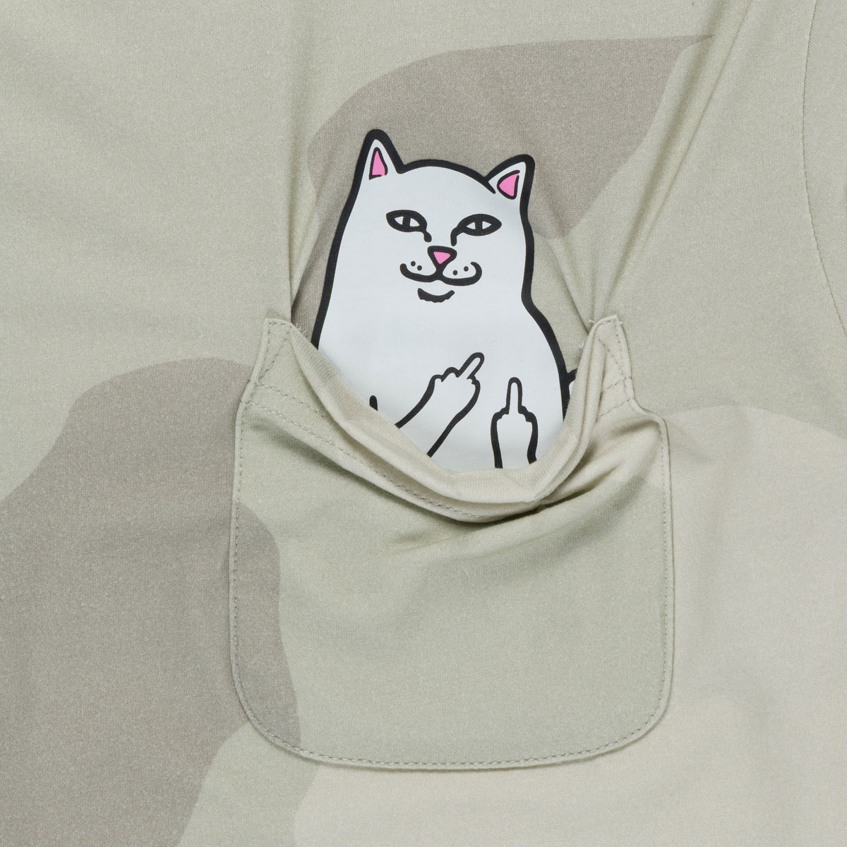 RIPNDIP Lord Nermal Pocket Tee (Bone Graffiti Camo)