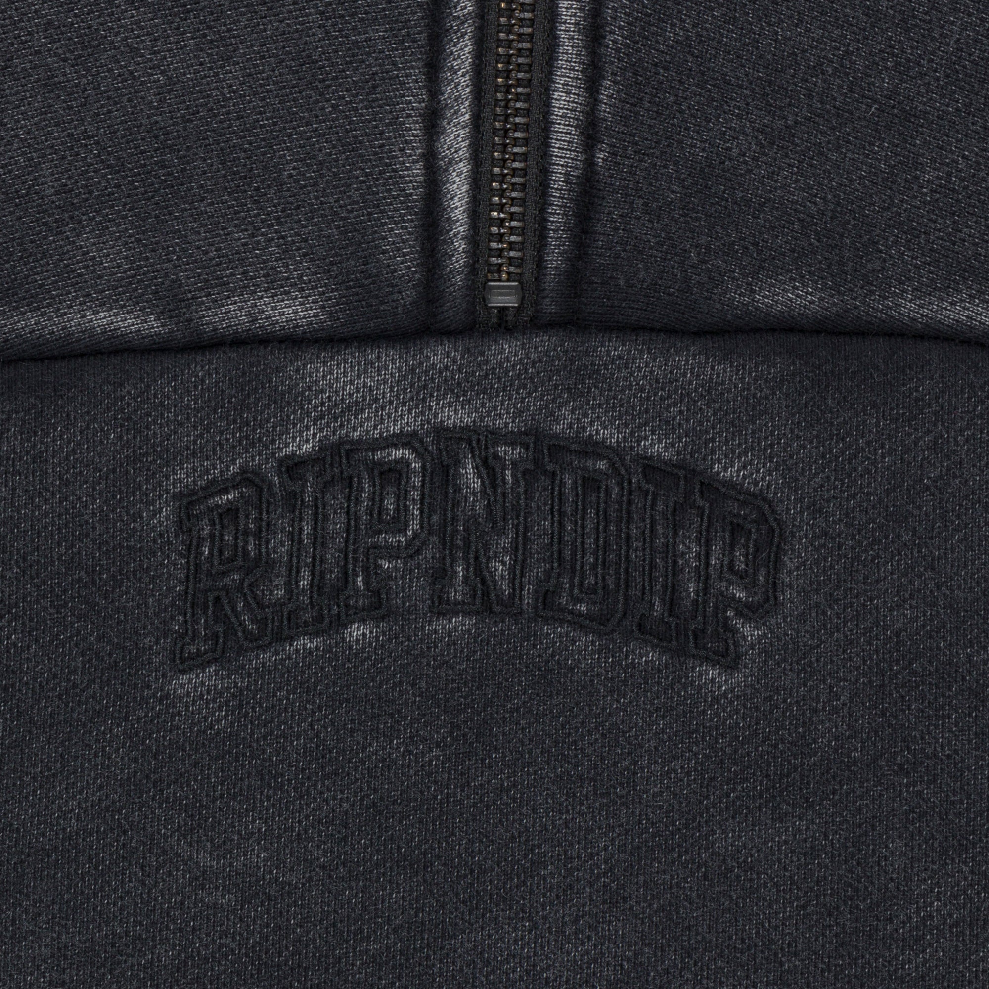 RIPNDIP Night Quarter Zip Sweatshirt (Black)