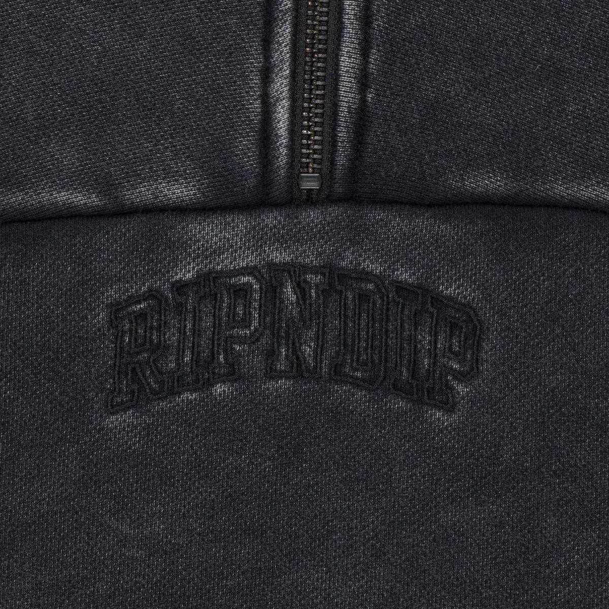 RIPNDIP Night Quarter Zip Sweatshirt (Black)