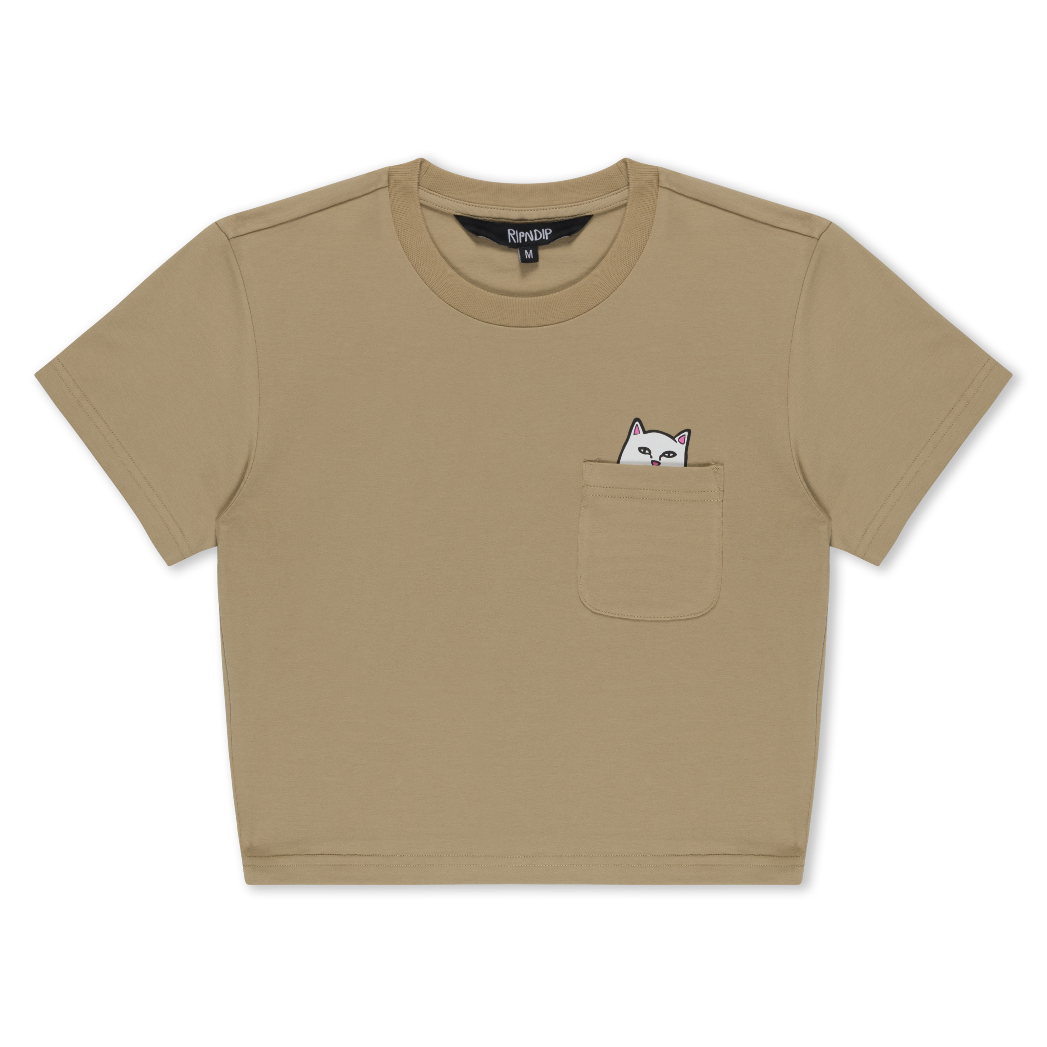 RIPNDIP Lord Nermal Cropped Pocket Tee (Tan)