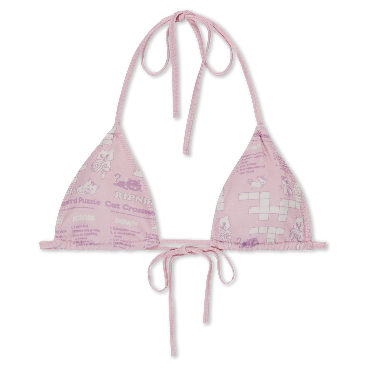 RIPNDIP Crossword 2PC Bikini Set (Pink)
