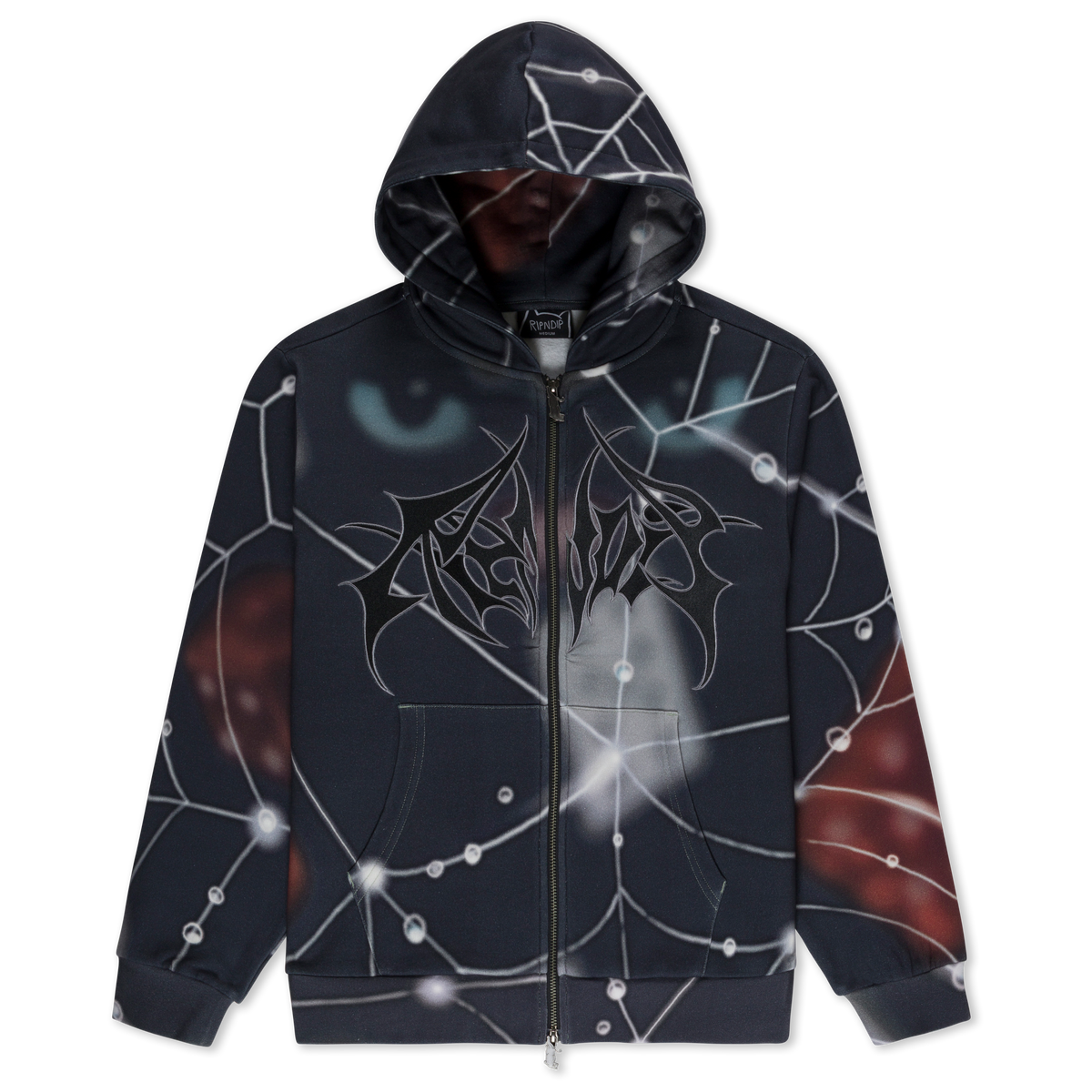 RIPNDIP Redemption Zip Up Hoodie (Black Multi)
