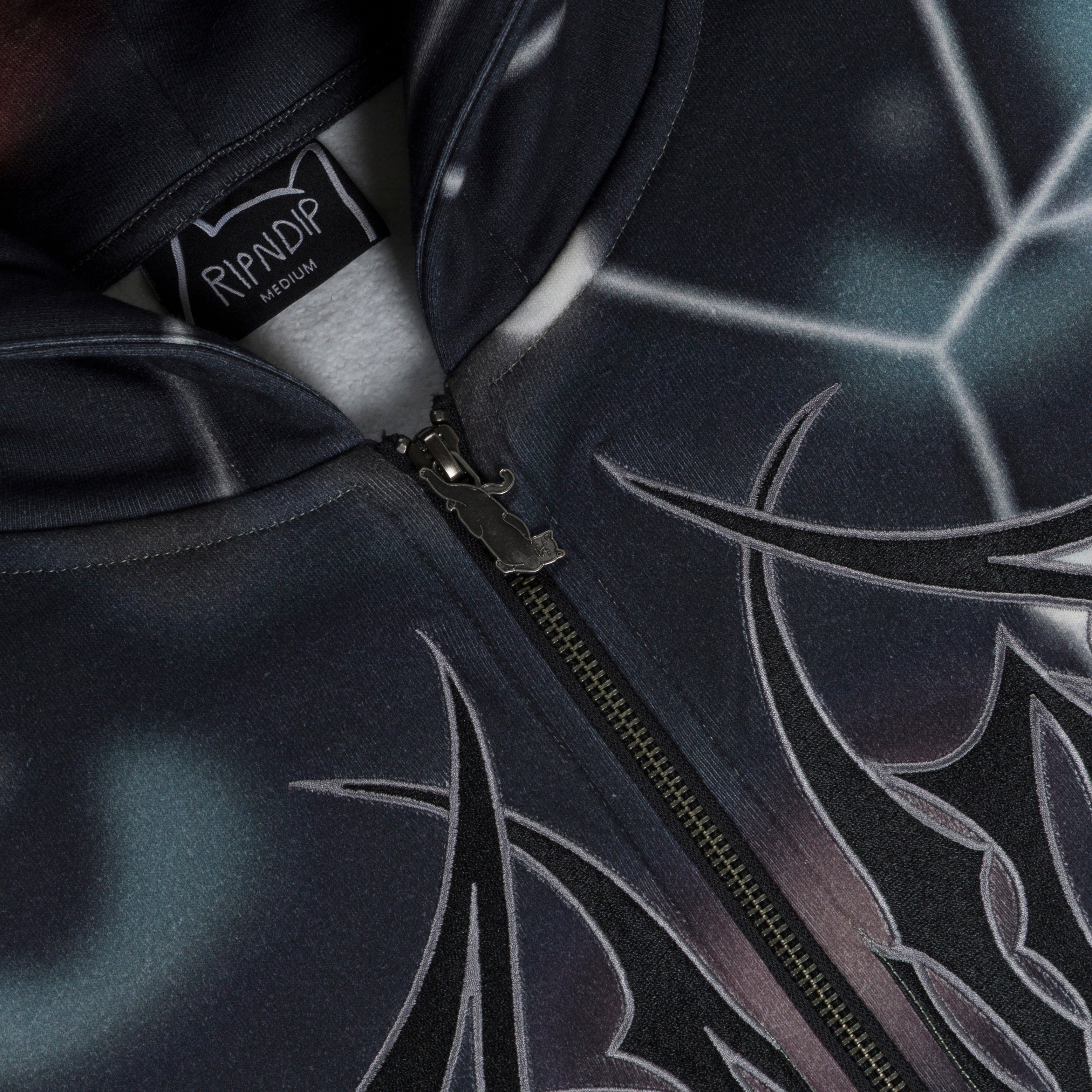 RIPNDIP Redemption Zip Up Hoodie (Black Multi)