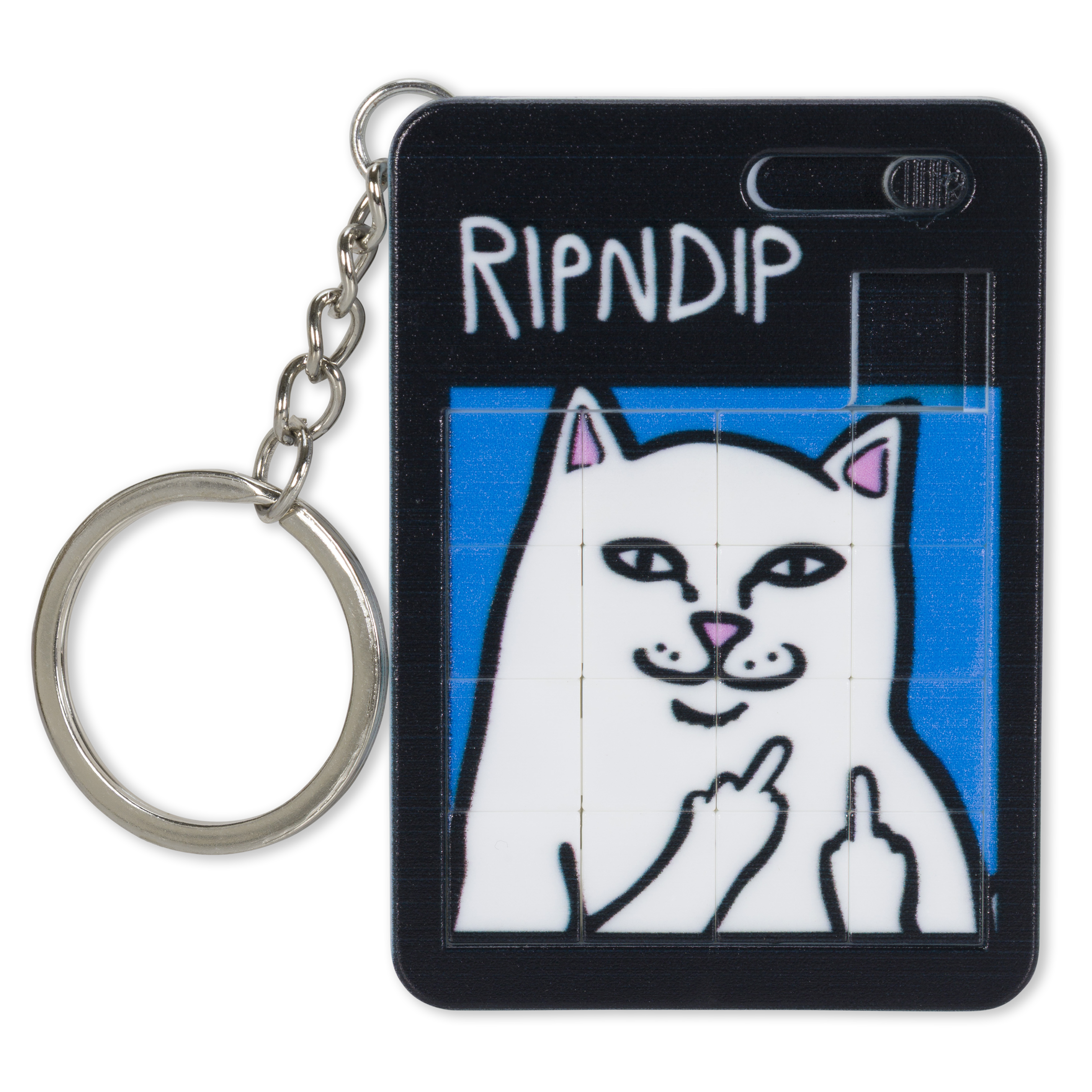 RIPNDIP Lord Nermal Puzzle Keychain (Black)