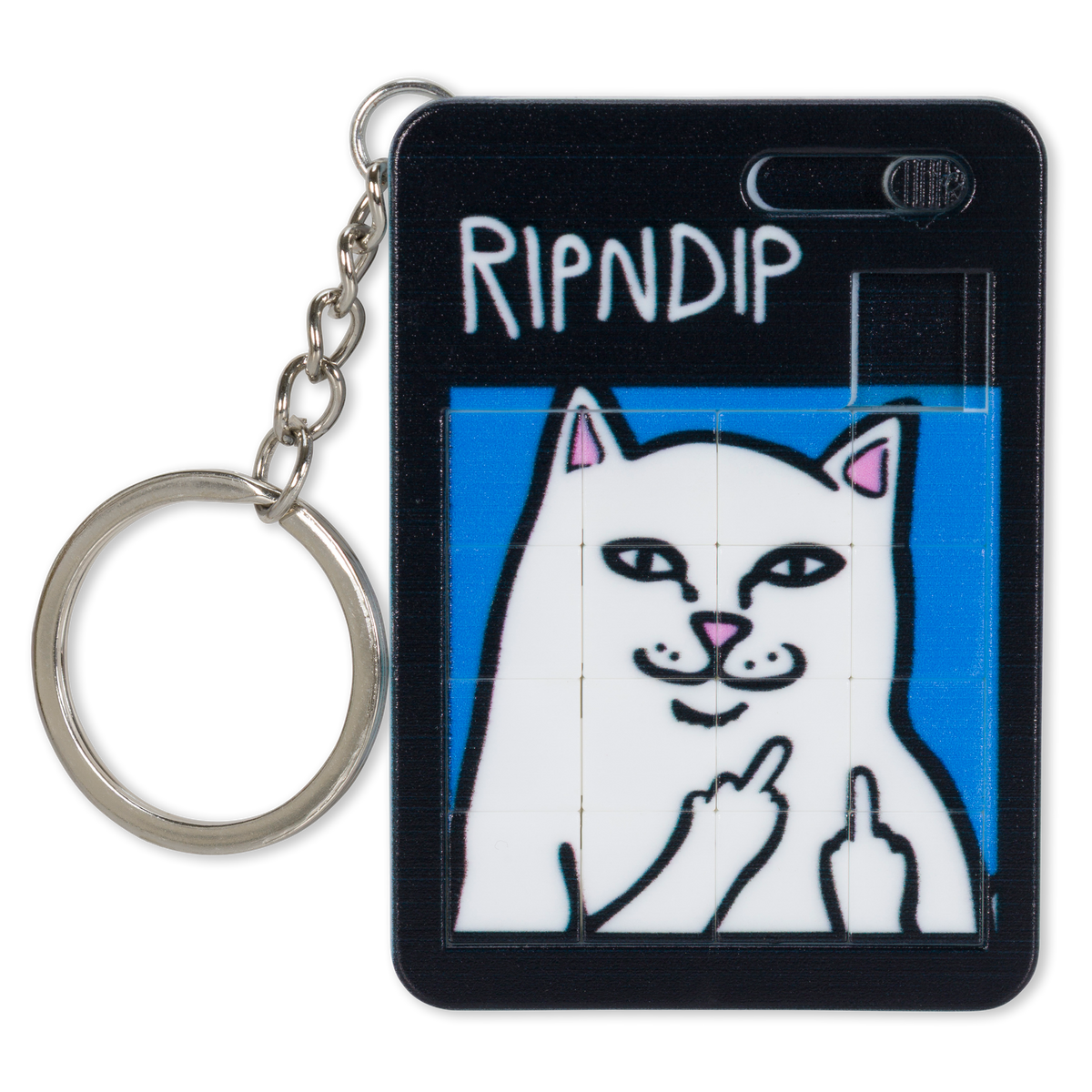 RIPNDIP Lord Nermal Puzzle Keychain (Black)