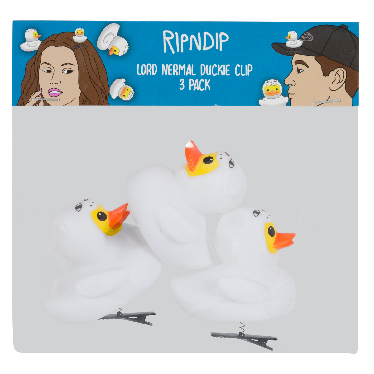 RIPNDIP Lord Duckie Clip 3 Pack(White)