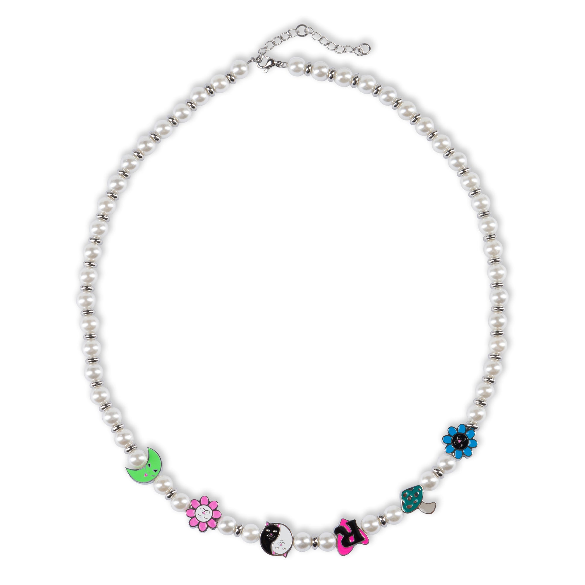 RIPNDIP Lucky Charms Pearl Necklace (Multi)