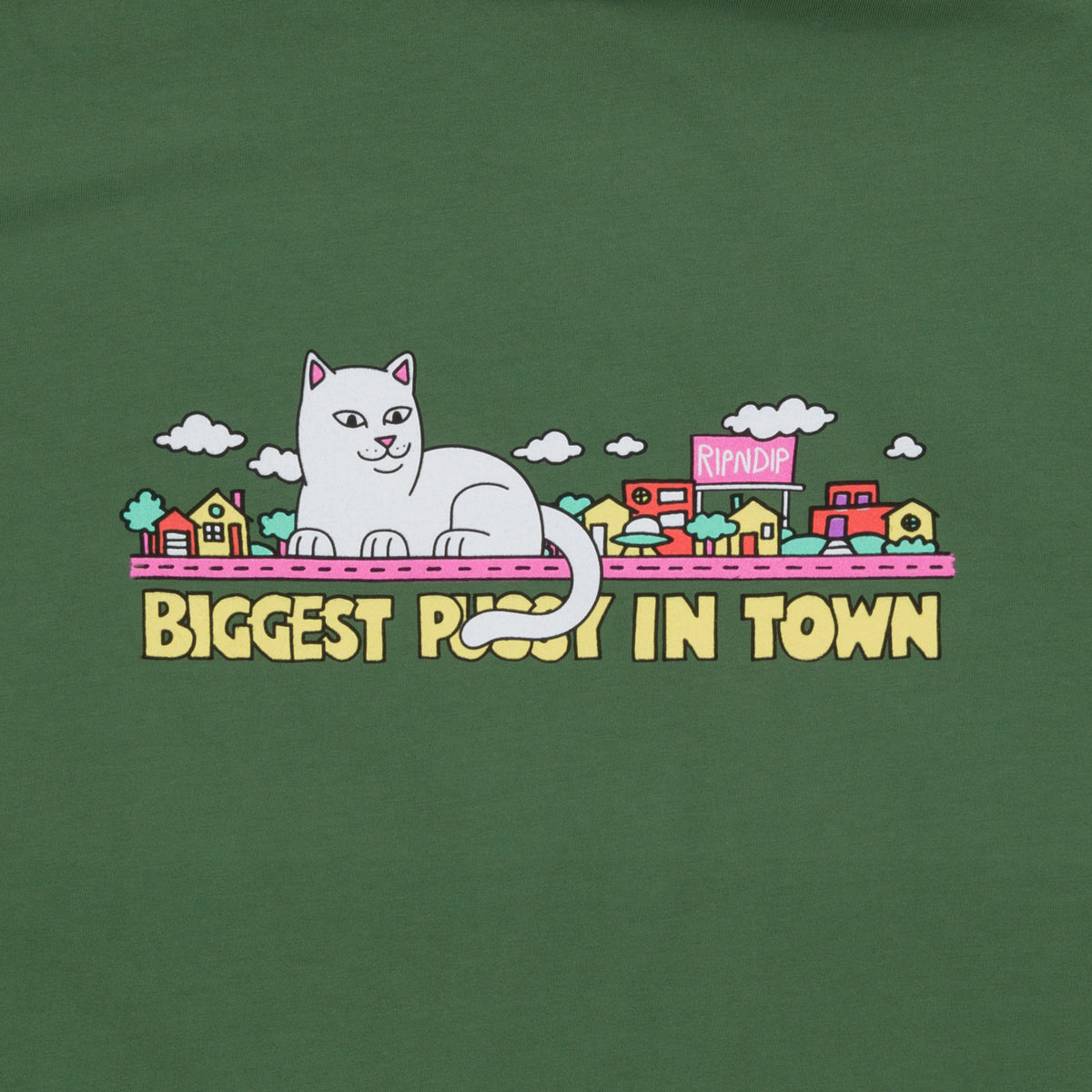 RIPNDIP My Neighborhood Tee (Olive)