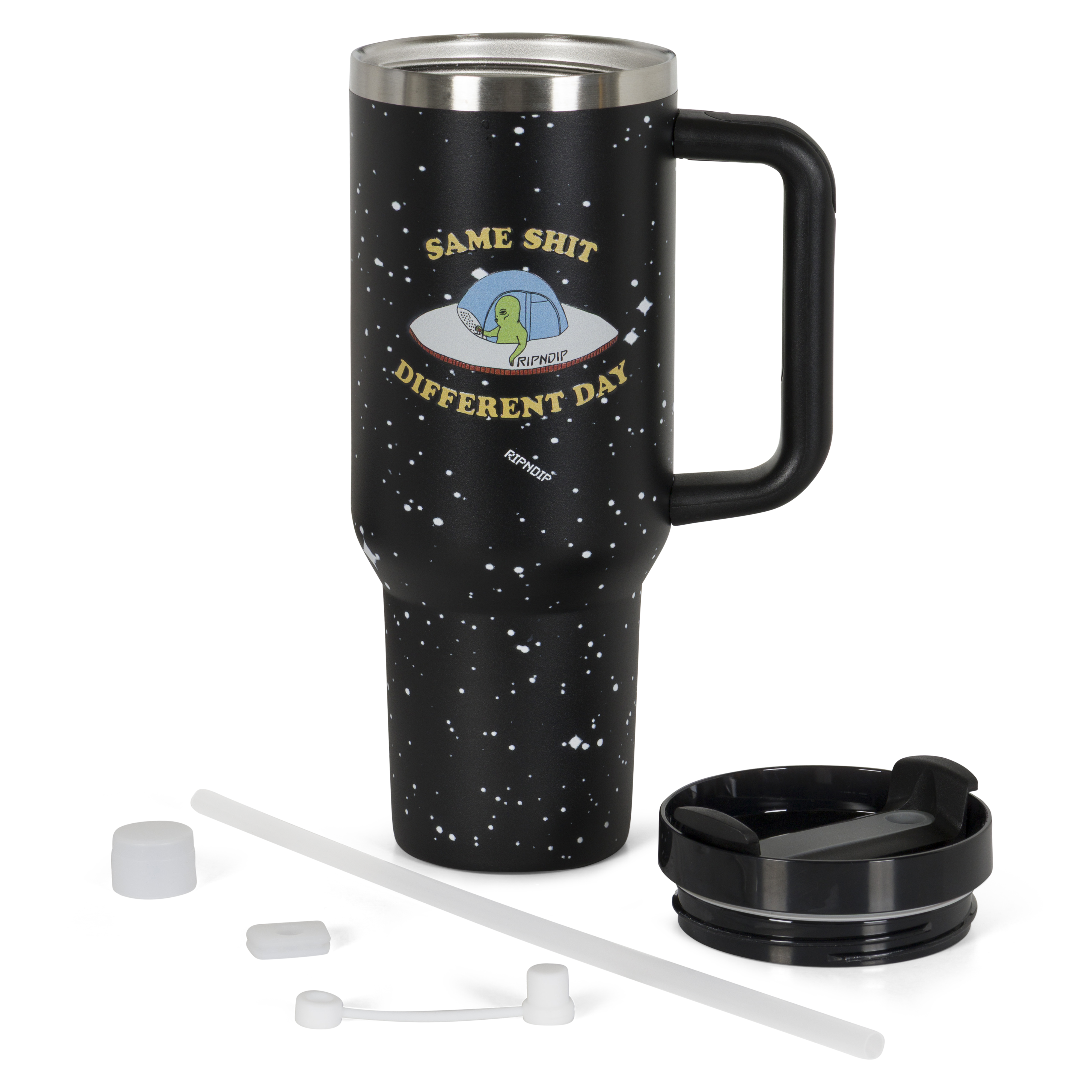 RIPNDIP Same Shit Different Day Big Ol Cup Tumbler (Black)