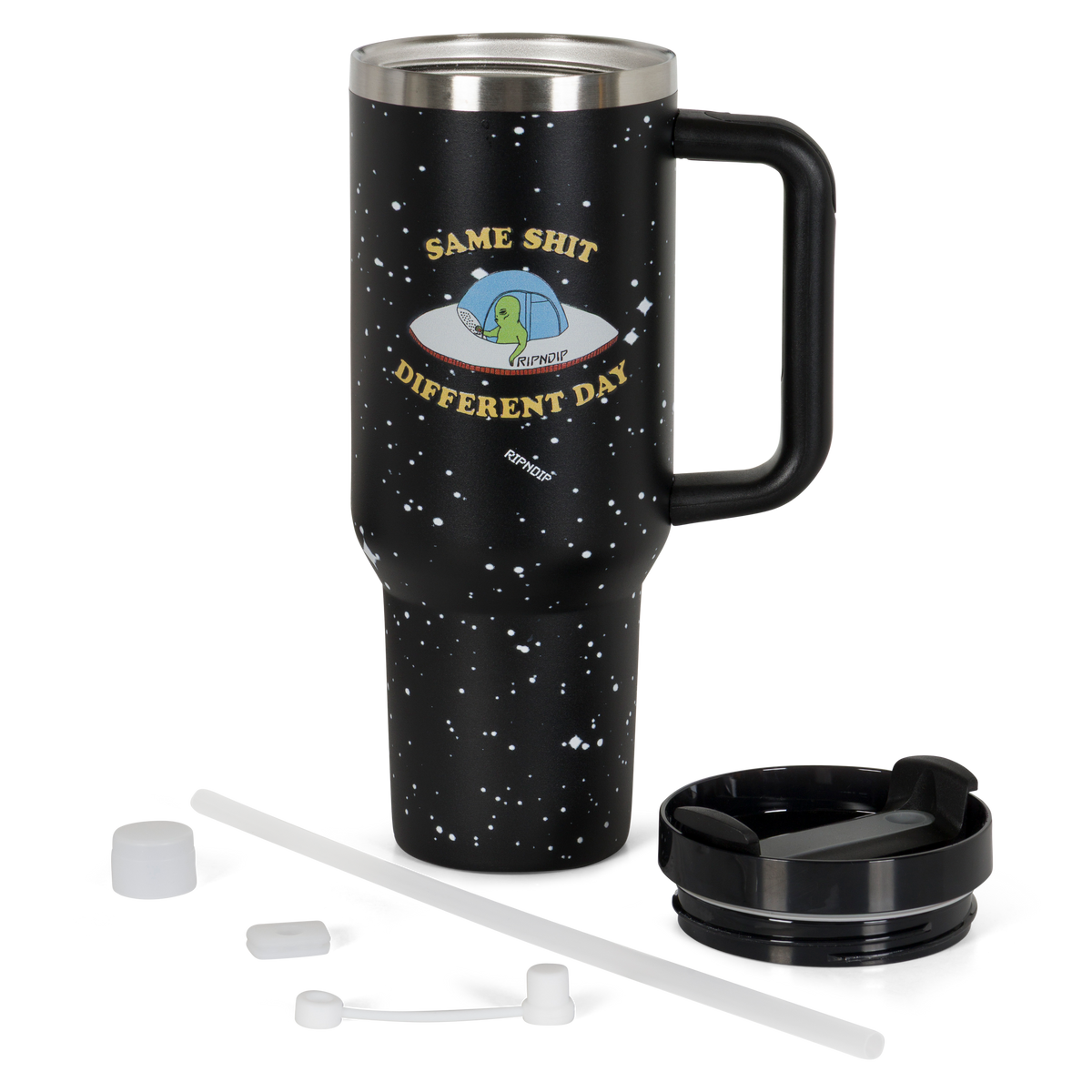 RIPNDIP Same Shit Different Day Big Ol Cup Tumbler (Black)