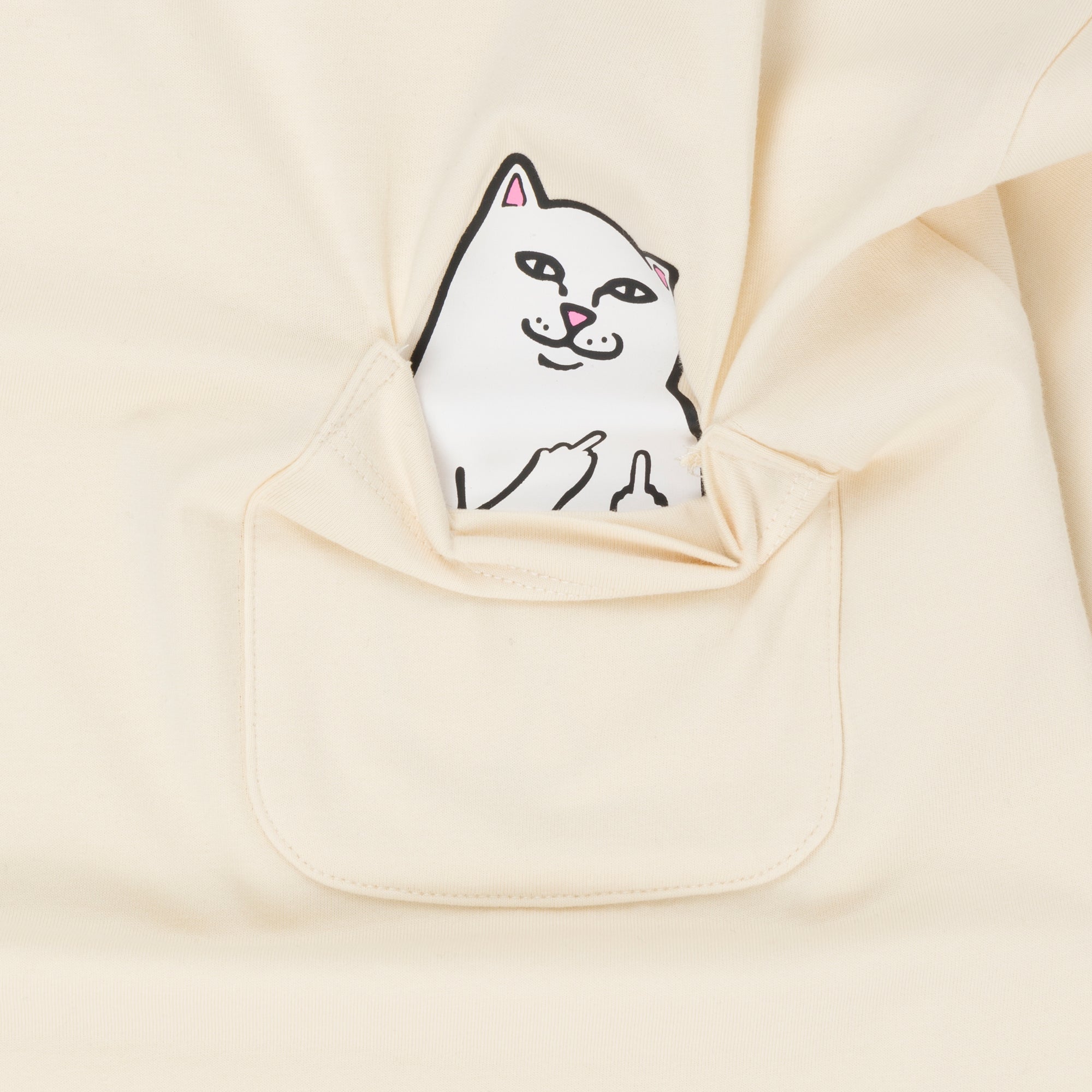 RIPNDIP Lord Nermal Pocket Tee (Natural)