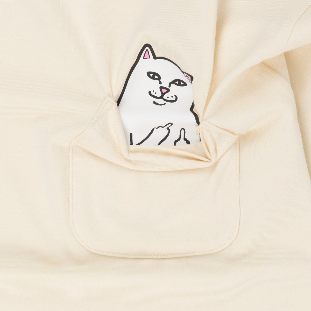 RIPNDIP Lord Nermal Pocket Tee (Natural)