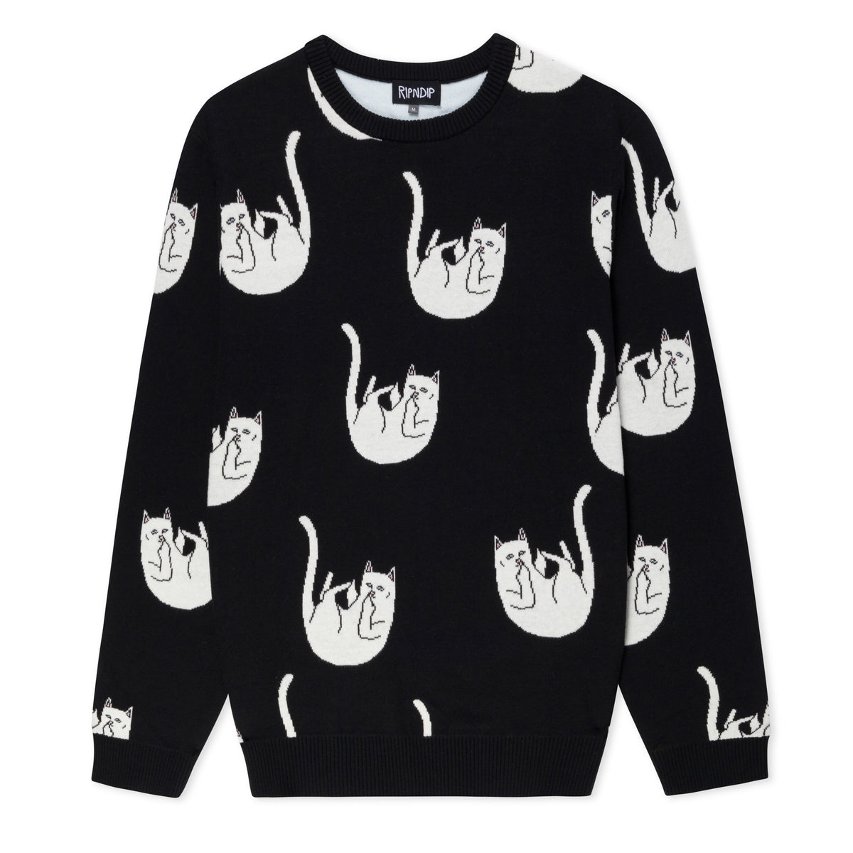 374850 Falling Nerm Knit Sweater (Black)