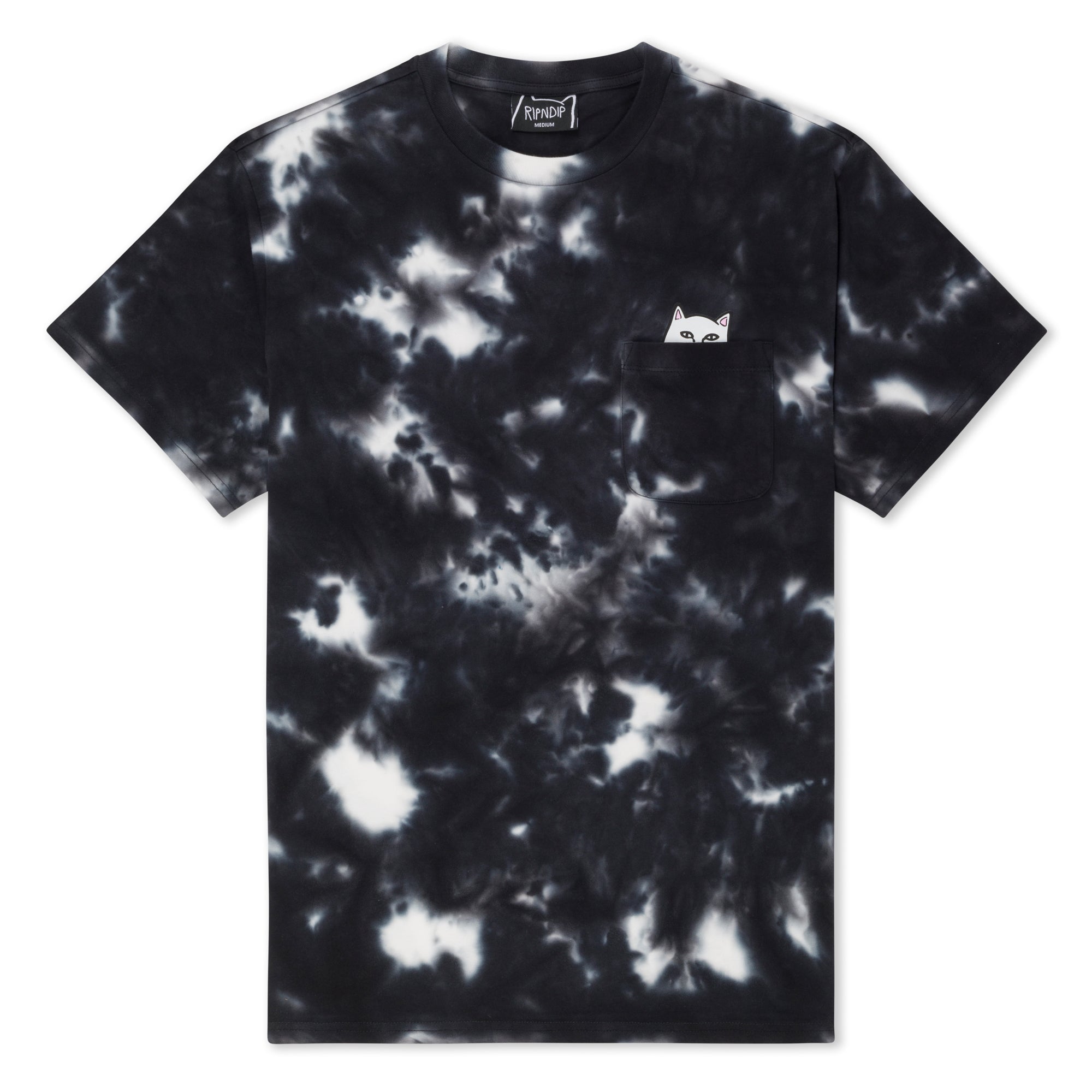 RIPNDIP Lord Nermal Pocket Tee (Black Lightning Wash)