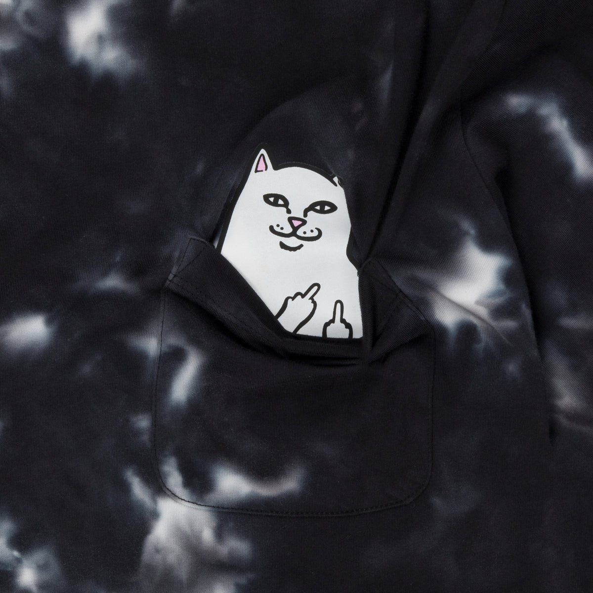 RIPNDIP Lord Nermal Pocket Tee (Black Lightning Wash)