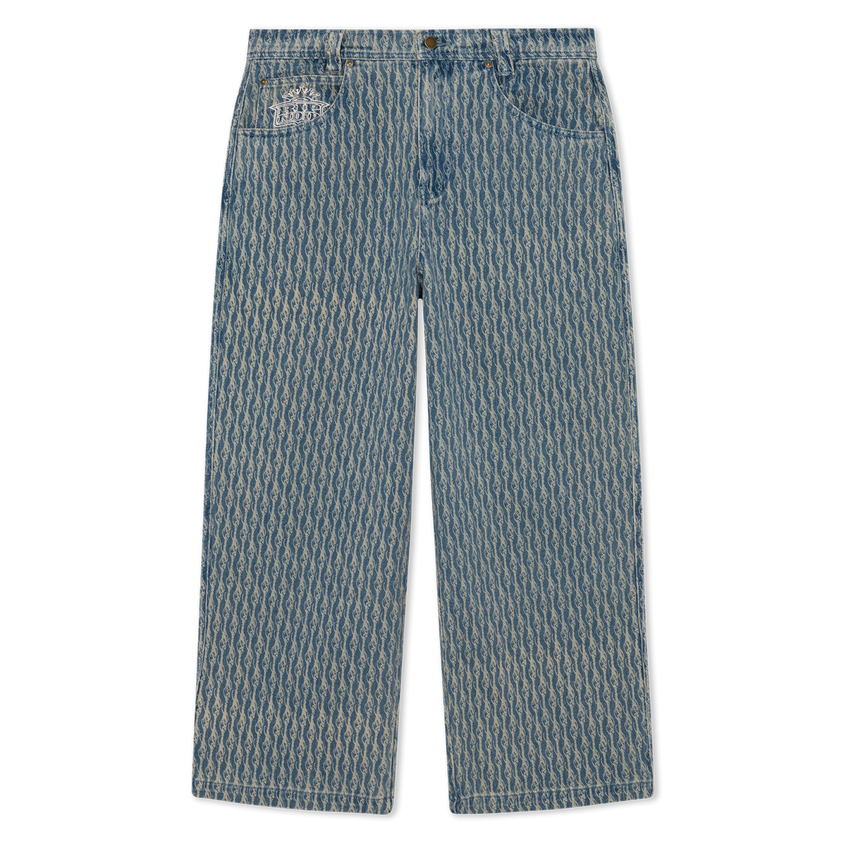 RIPNDIP Western Roads Wide Fit Pants (Meidum Wash)