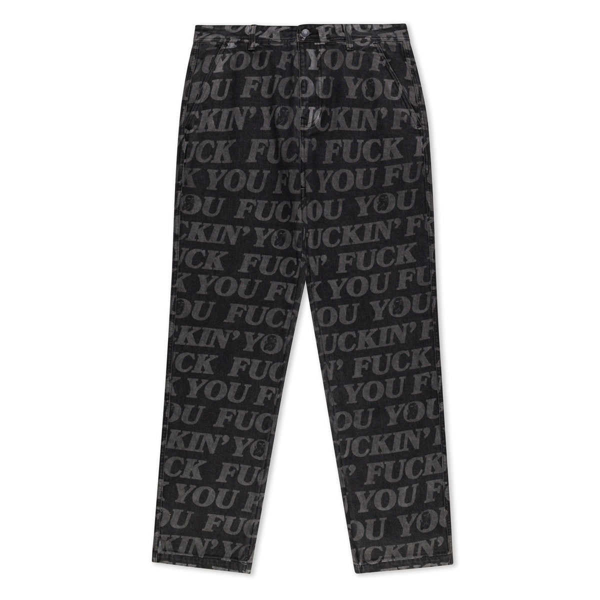 RIPNDIP F.U.F.F. Washed Denim Pants (Black)