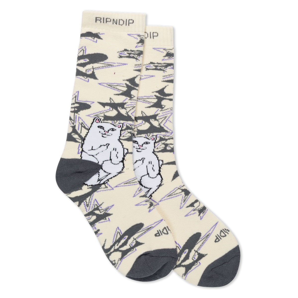 RIPNDIP Lord Nermal Wire Socks (Bone)