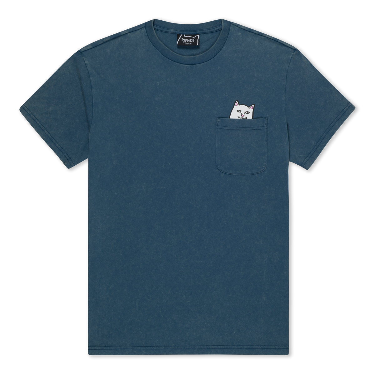 RIPNDIP Lord Nermal Pocket Tee (Dark Slate Vintage Wash)