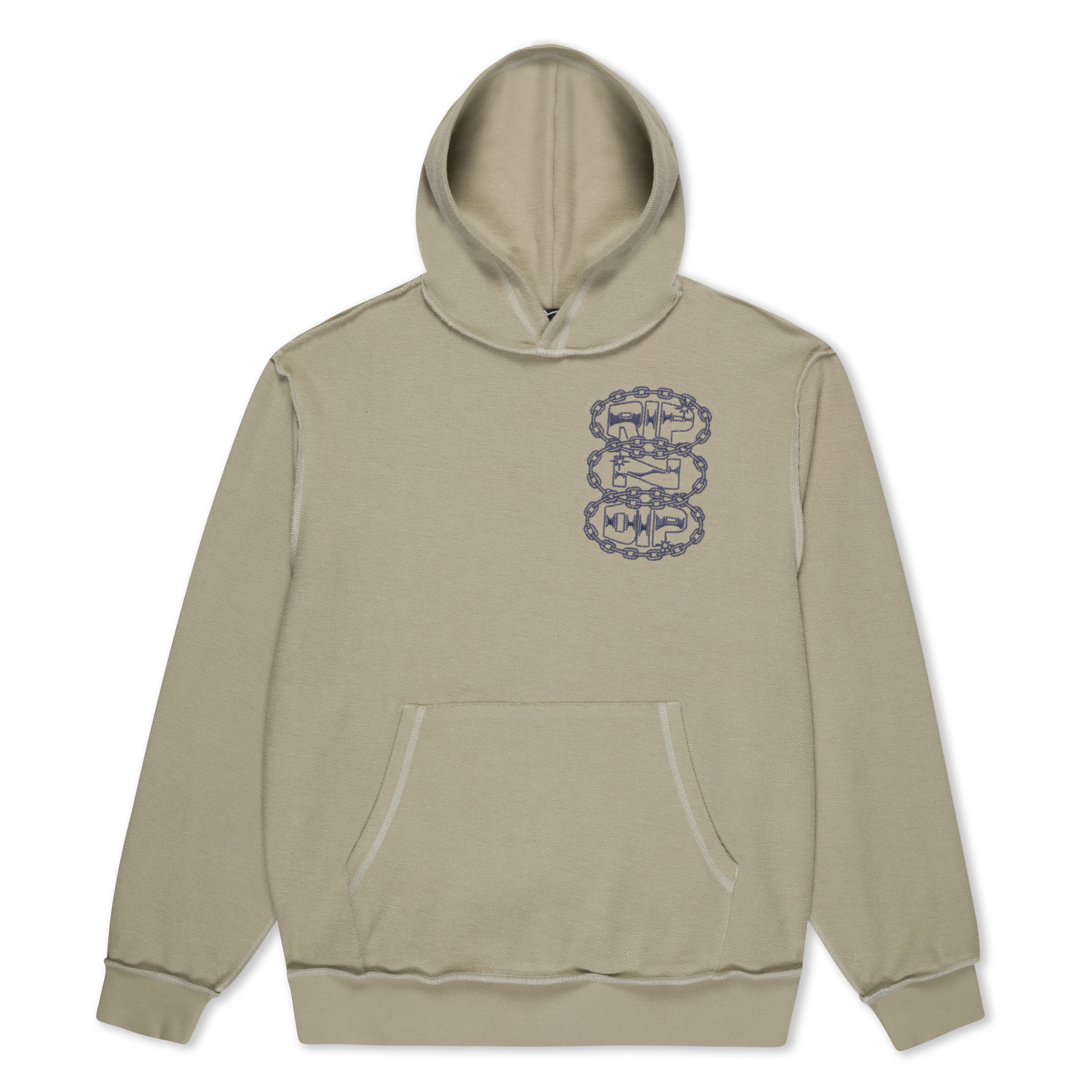 RIPNDIP Linked Up Reverse Stitched Hoodie (Khaki)