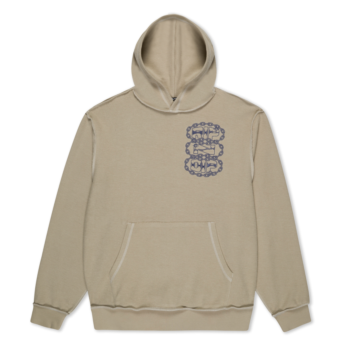 RIPNDIP Linked Up Reverse Stitched Hoodie (Khaki)