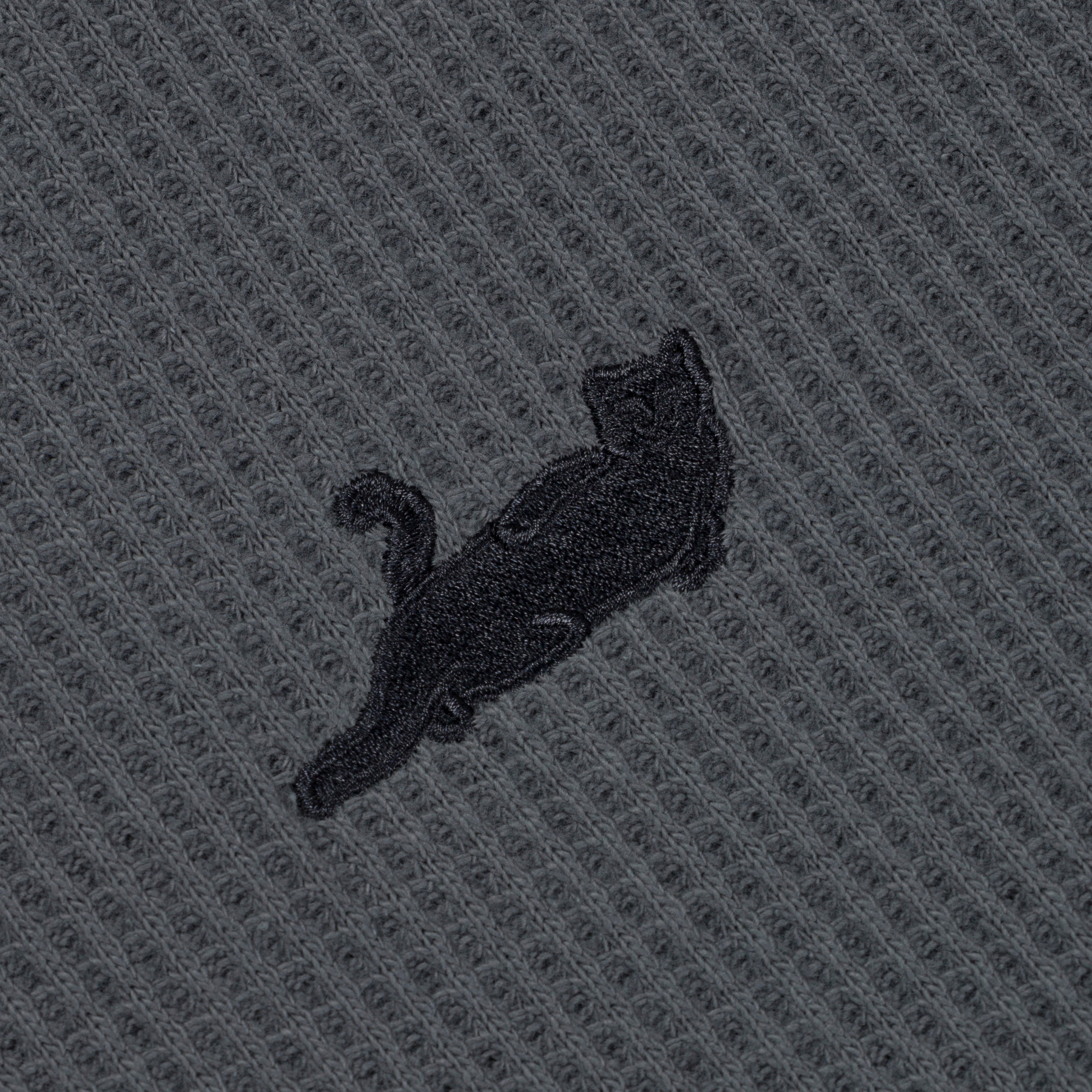 RIPNDIP Castanza Waffle Knit Zip Up Hoodie (Charcoal)