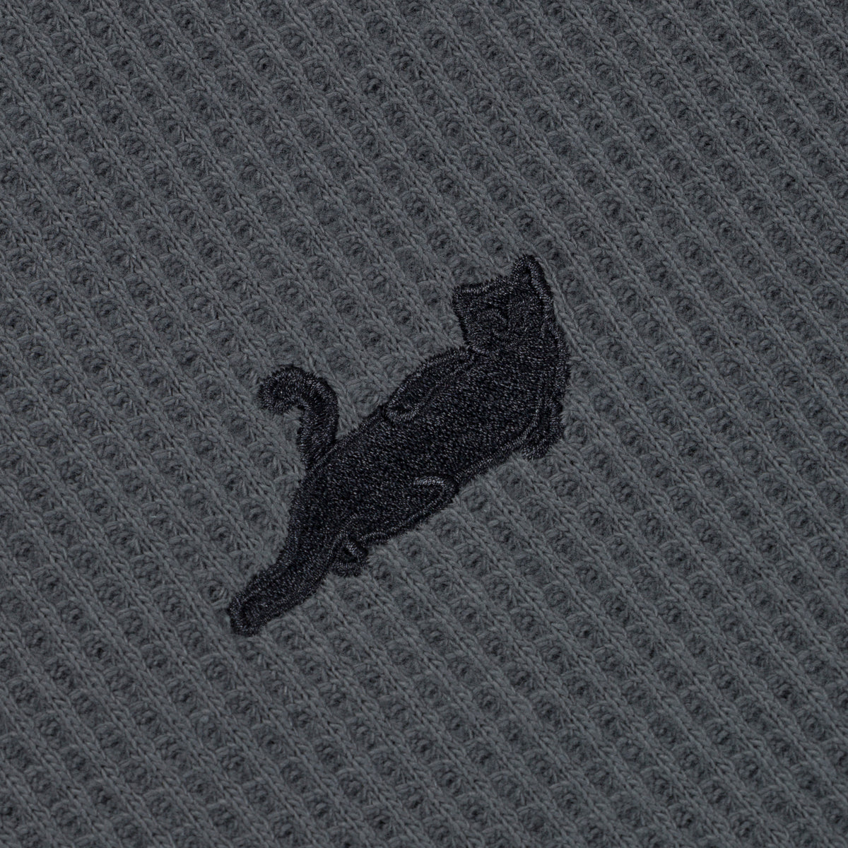 RIPNDIP Castanza Waffle Knit Zip Up Hoodie (Charcoal)