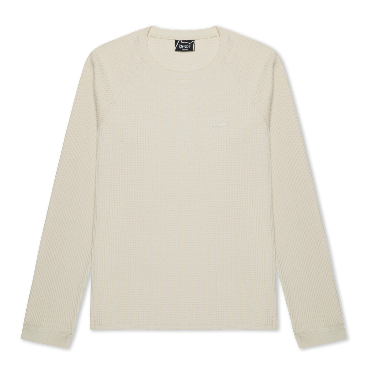 RIPNDIP Castanza Waffle Knit Long Sleeve (Off-White)