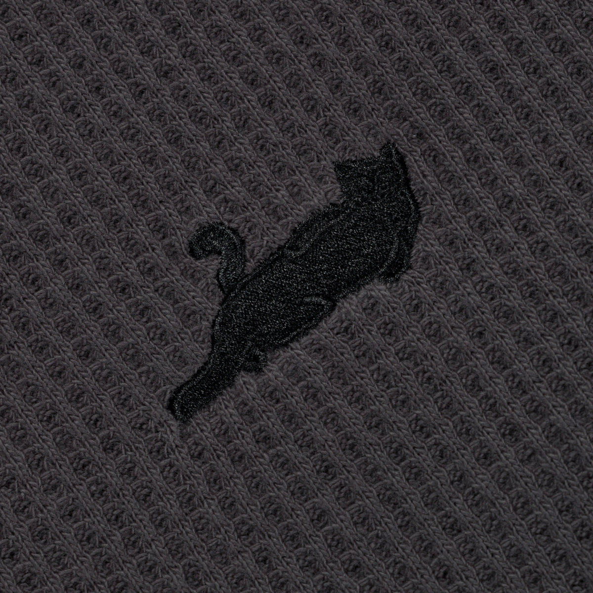 RIPNDIP Castanza Waffle Knit Long Sleeve (Charcoal)