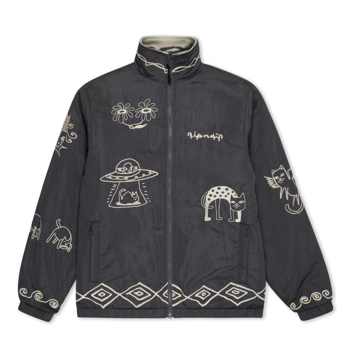 RIPNDIP ジャケット Blonded Reversible Jacket (Sand / Charcoal) – RIPNDIP