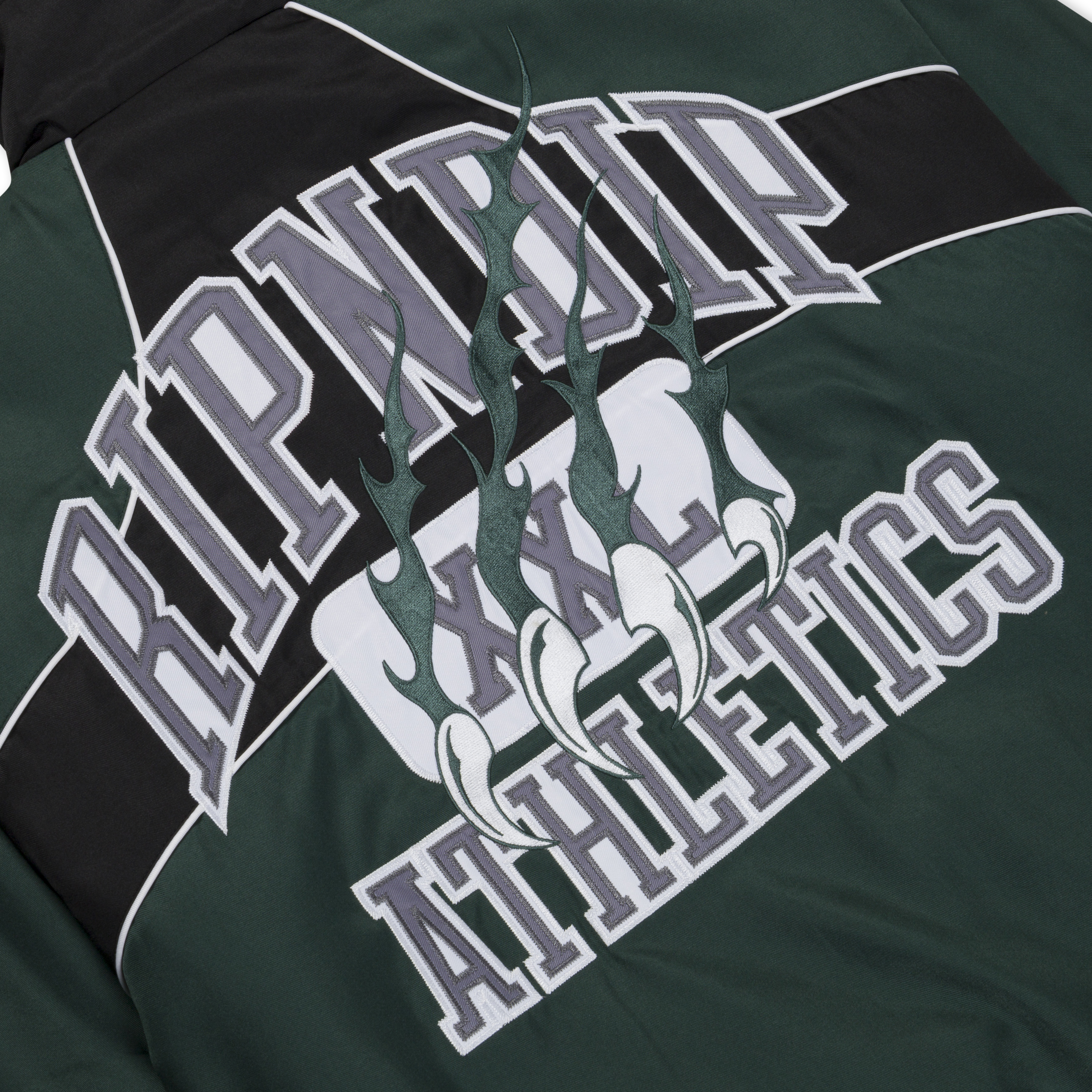 RIPNDIP RIPNDIP Athletics Race Jacket (Hunter Green / Black)