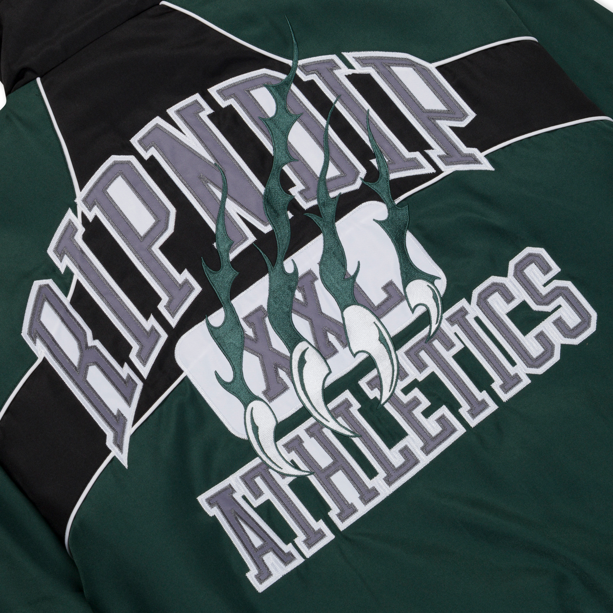 RIPNDIP RIPNDIP Athletics Race Jacket (Hunter Green / Black)