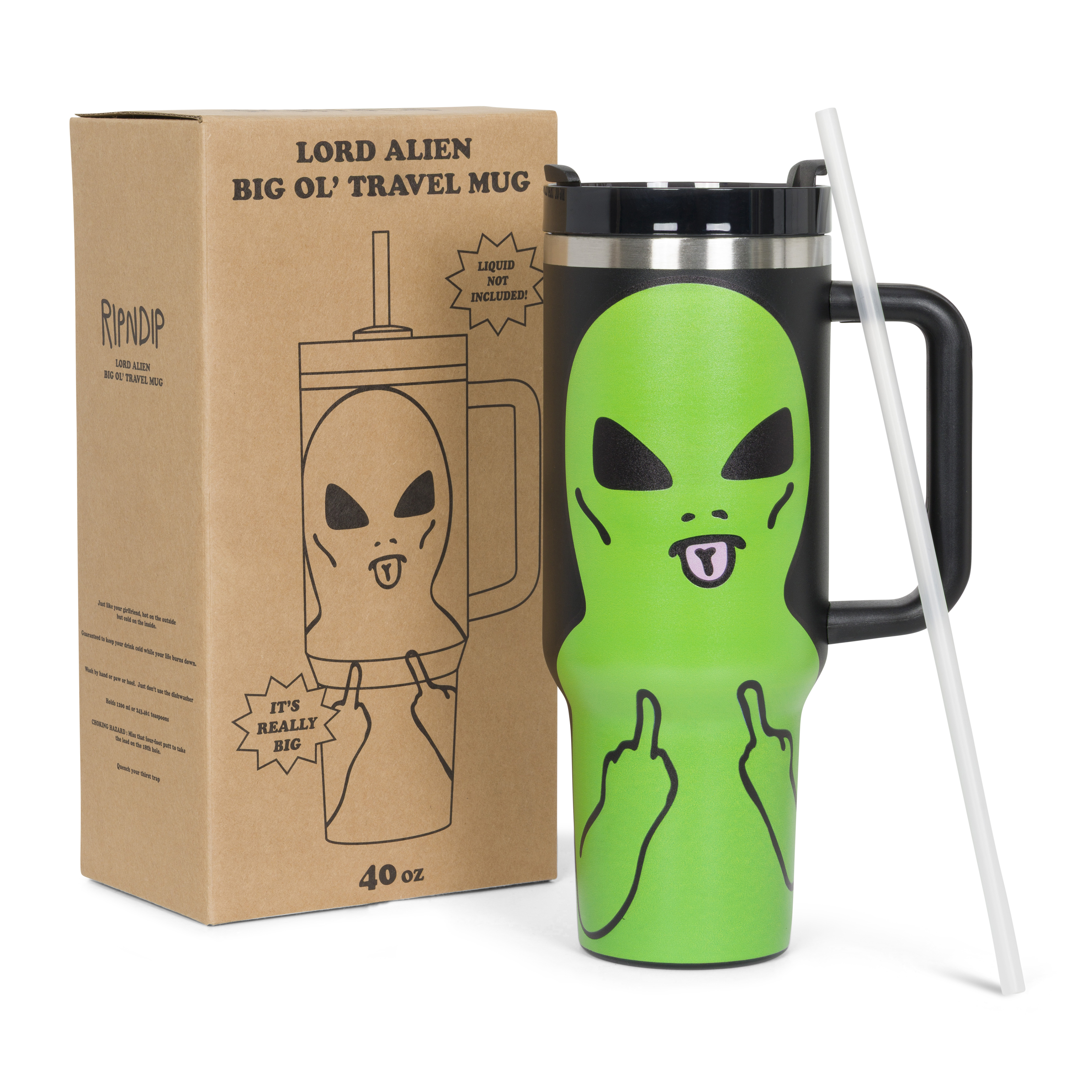 RIPNDIP Lord Alien Big Ol Cup Tumbler (Black)