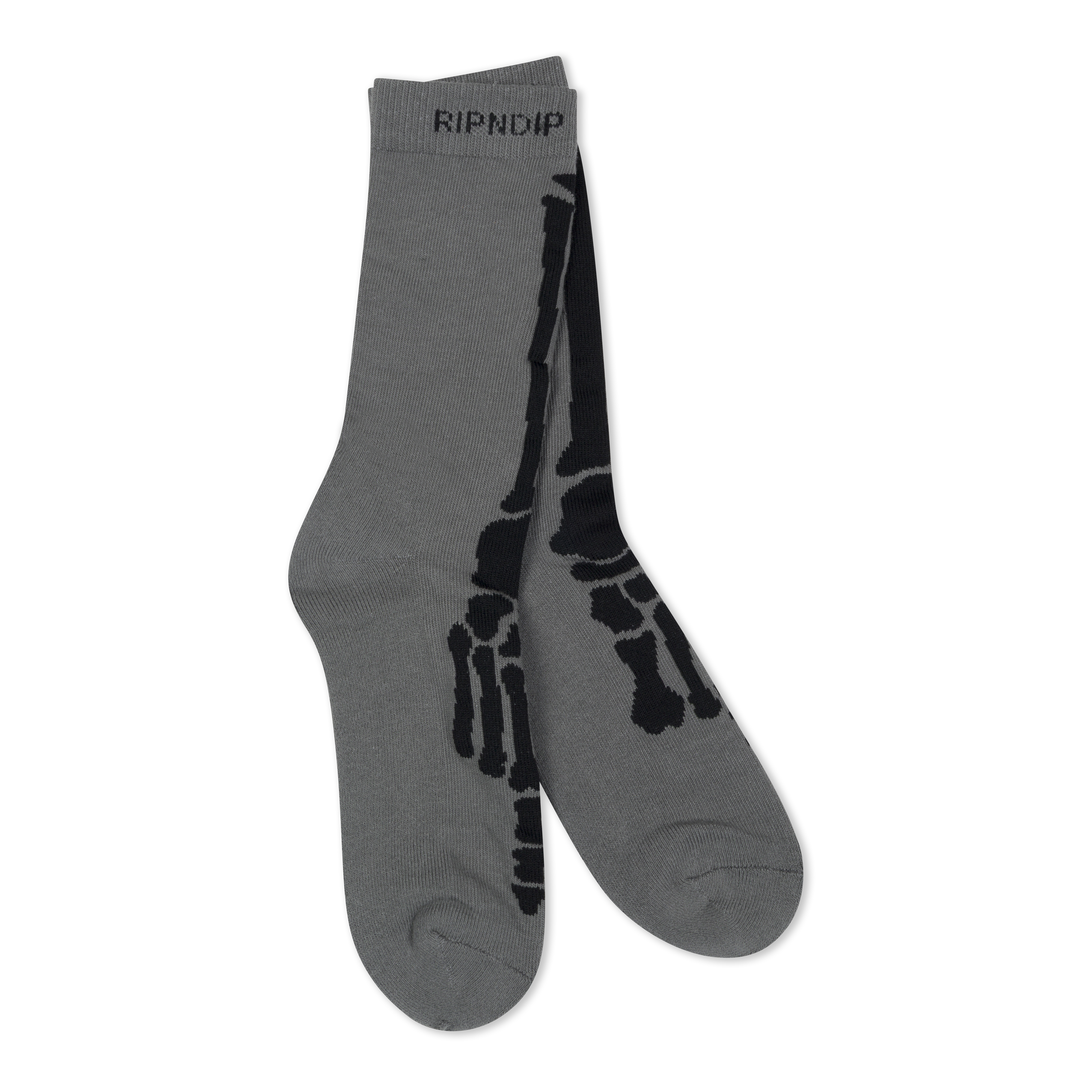 RIPNDIP Skelly Nerm Socks (Charcoal)