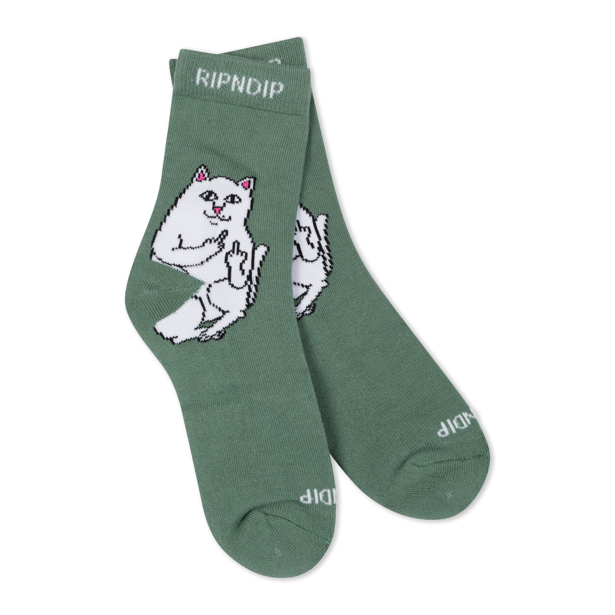 RIPNDIP Lord Nermal Mid Socks (Pine Green)