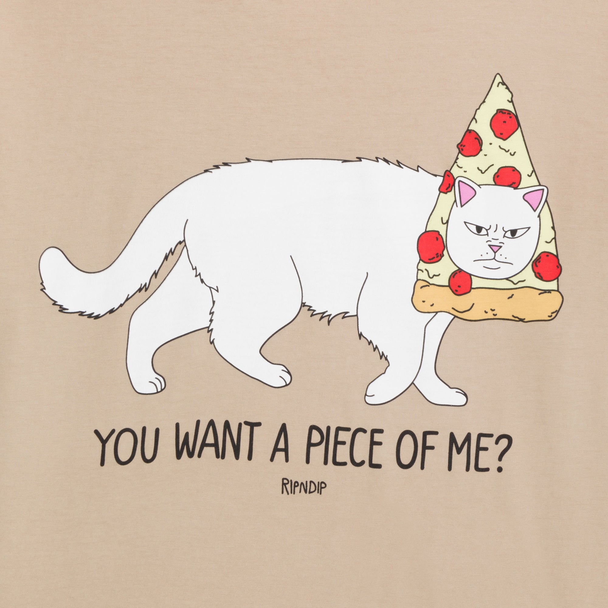 RIPNDIP Wanna Piece Of Me? Tee (Almond)
