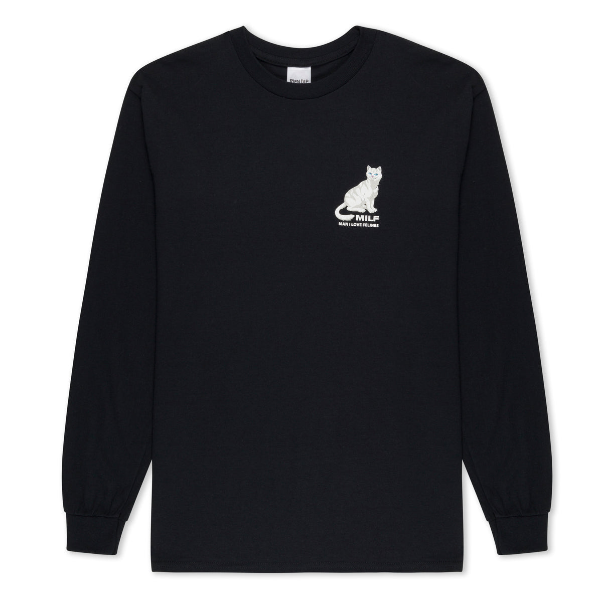 RIPNDIP Man I Love Felines Long Sleeve (Black)