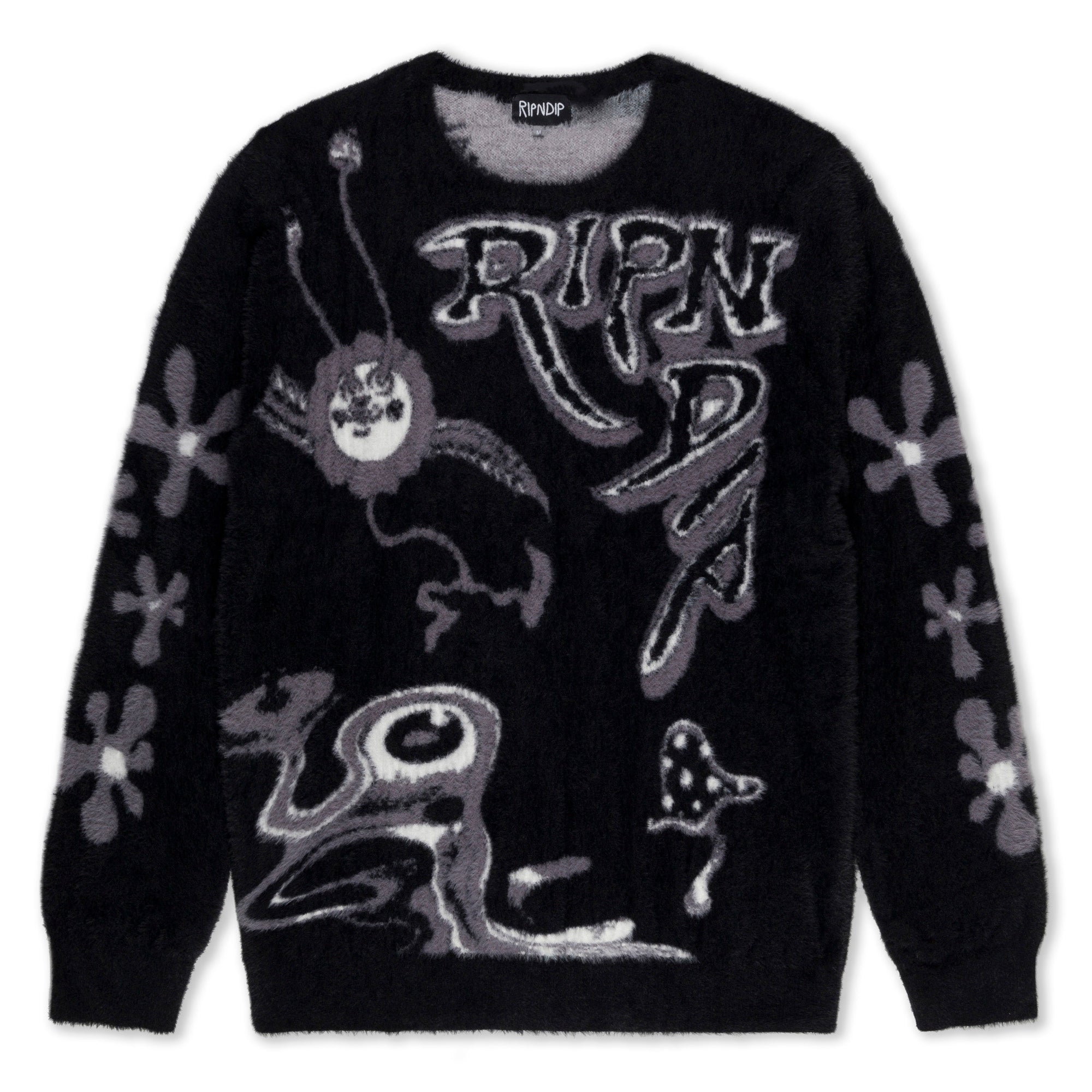 Space Walk Mohair Sweater (Black) – RIPNDIP