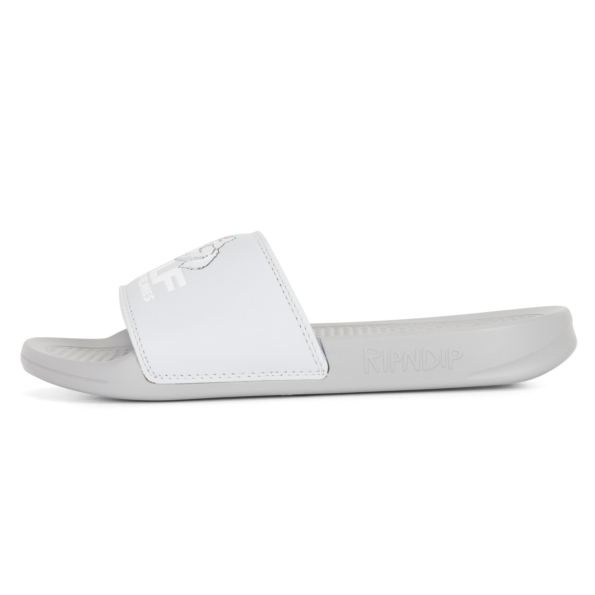 RIPNDIP Man I Love Felines Slides (Grey)