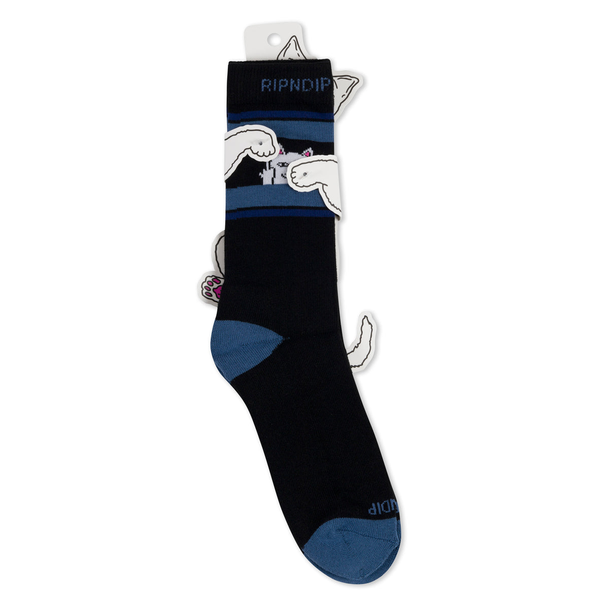 RIPNDIP Peeking Nermal Socks (Black/Slate)