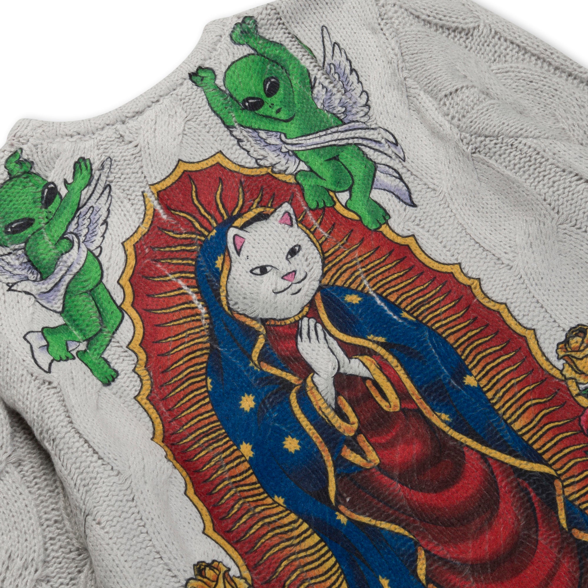 Mother Nerm Knit Sweater (Grey) – RIPNDIP
