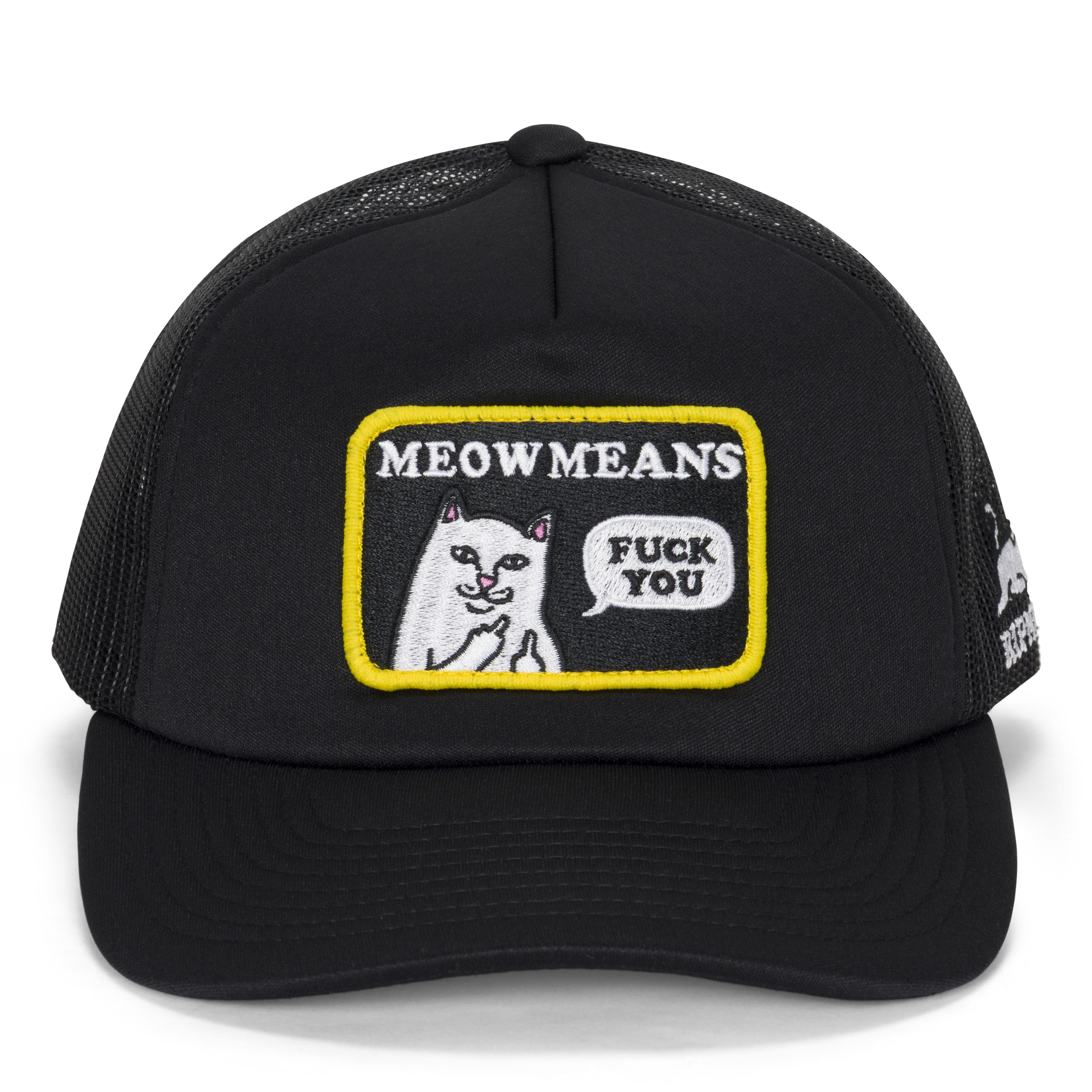 RIPNDIP Meow Meow Trucker Hat (Black)