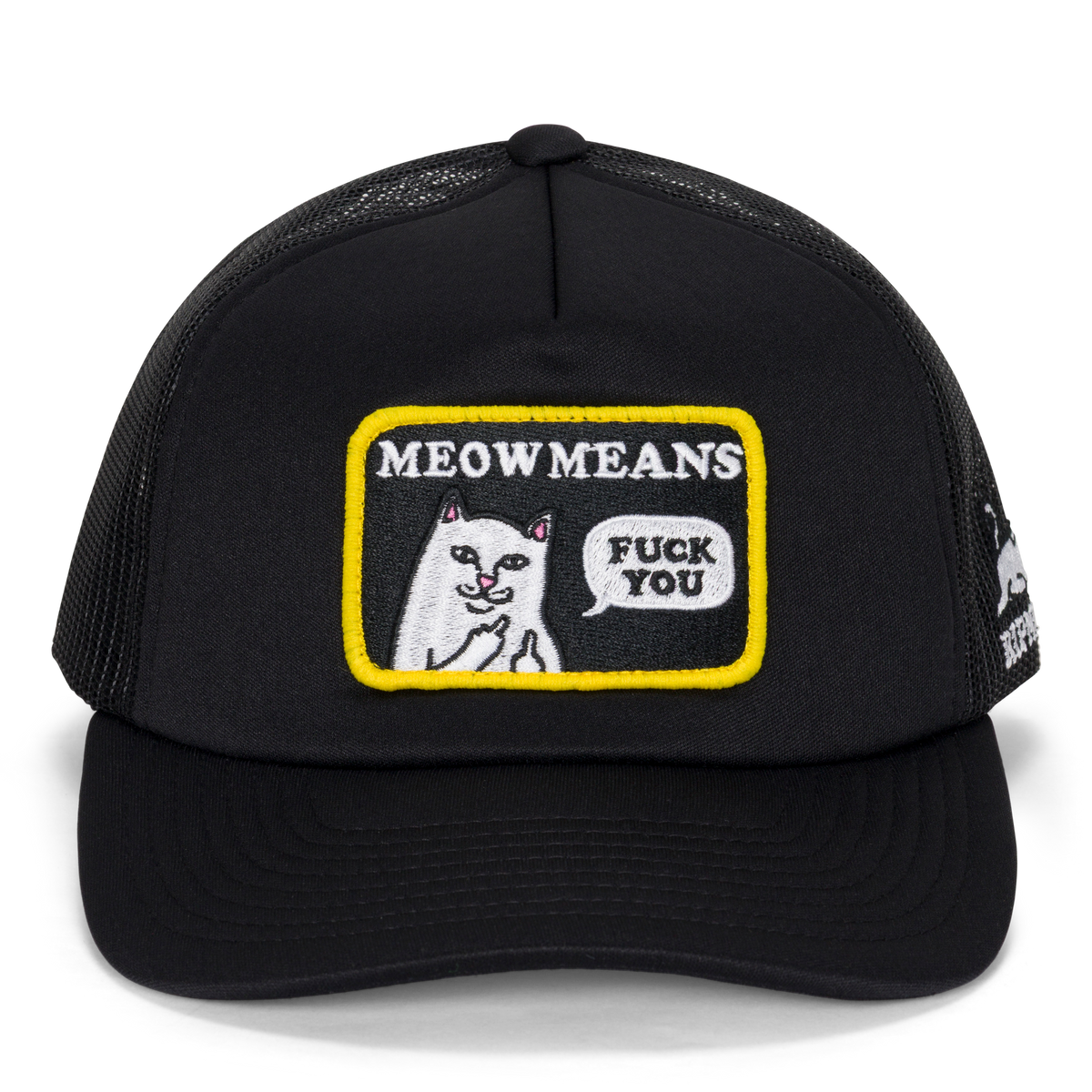RIPNDIP Meow Meow Trucker Hat (Black)