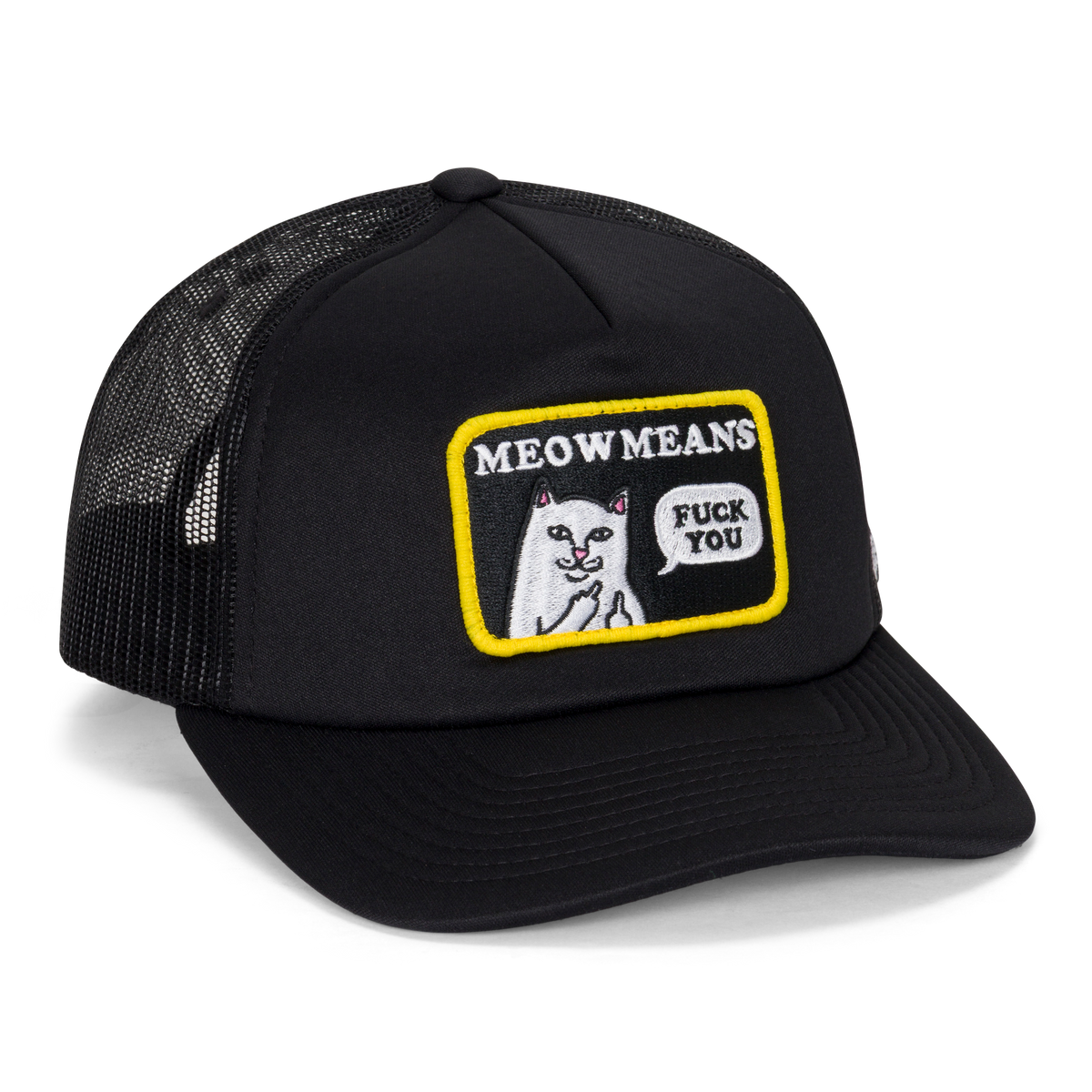 RIPNDIP Meow Meow Trucker Hat (Black)
