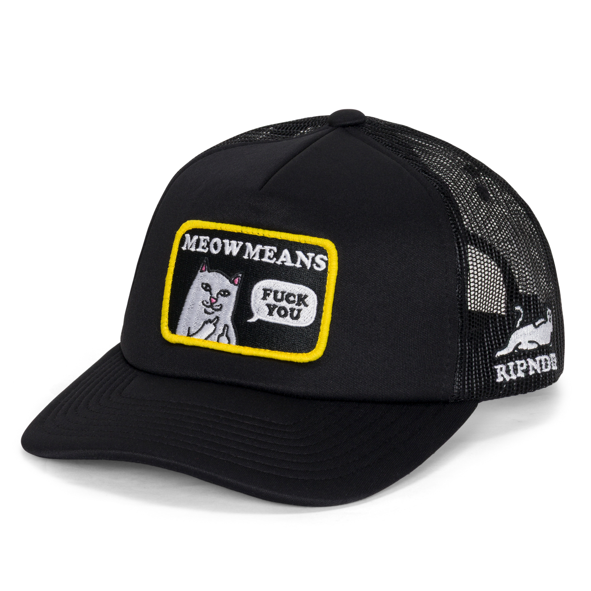RIPNDIP Meow Meow Trucker Hat (Black)