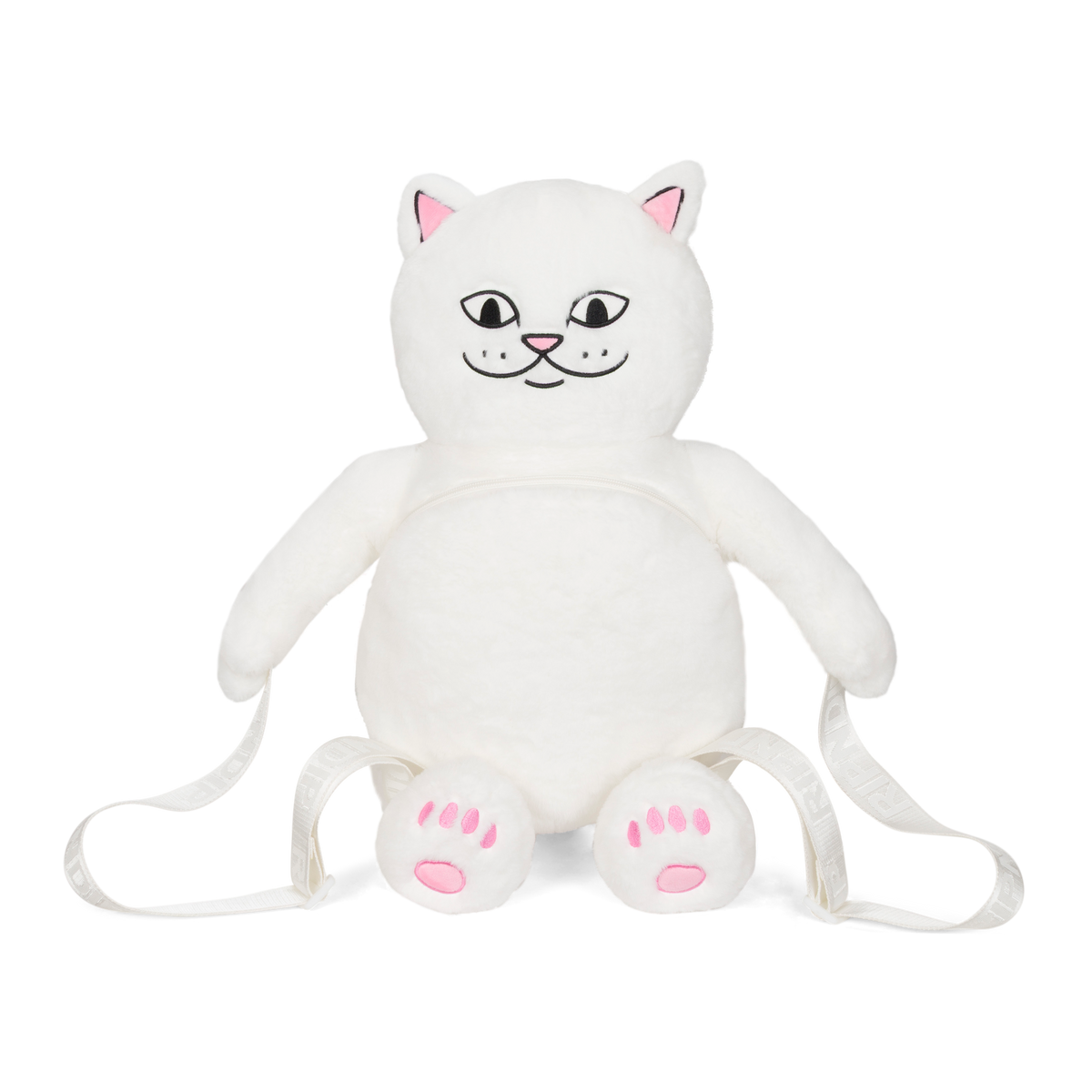 RIPNDIP Lord Nermal Plush Backpack (White)