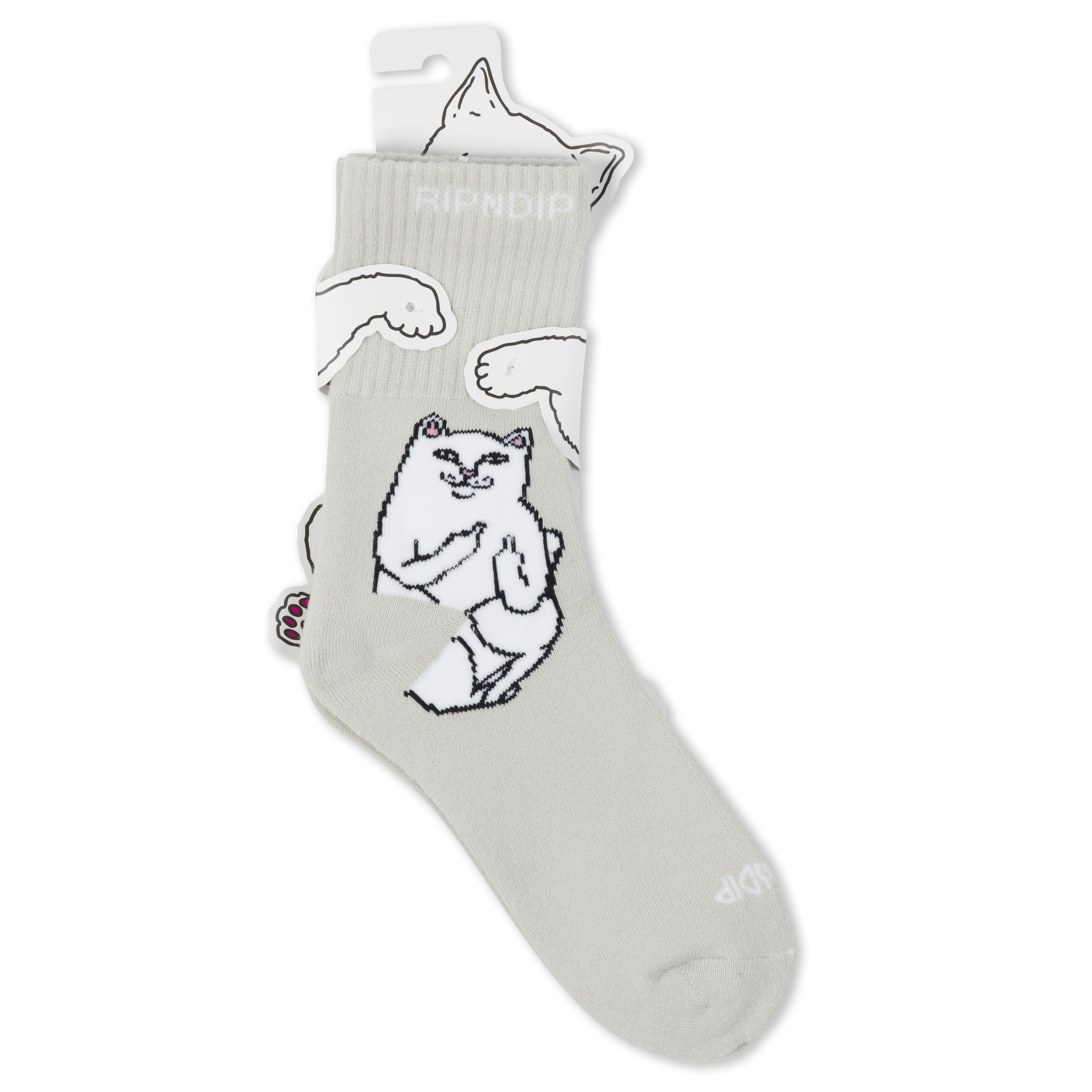 RIPNDIP Lord Nermal Mid Socks (Grey)