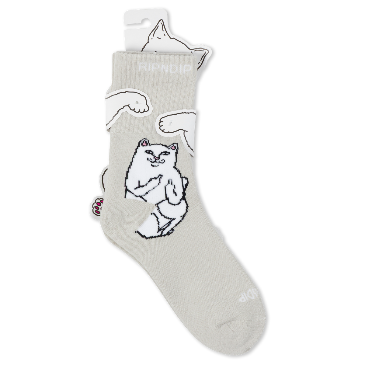 RIPNDIP Lord Nermal Mid Socks (Grey)