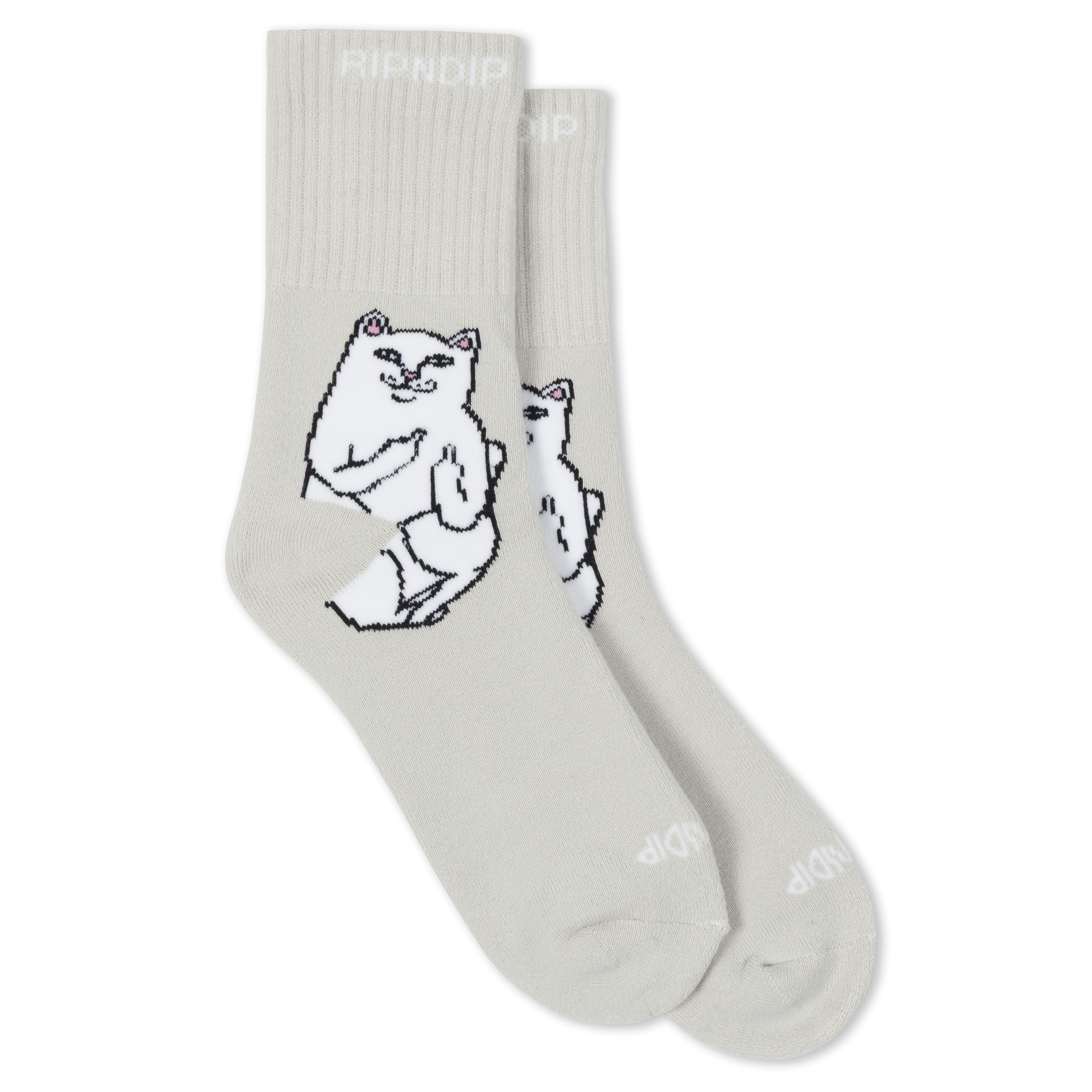 RIPNDIP Lord Nermal Mid Socks (Grey)